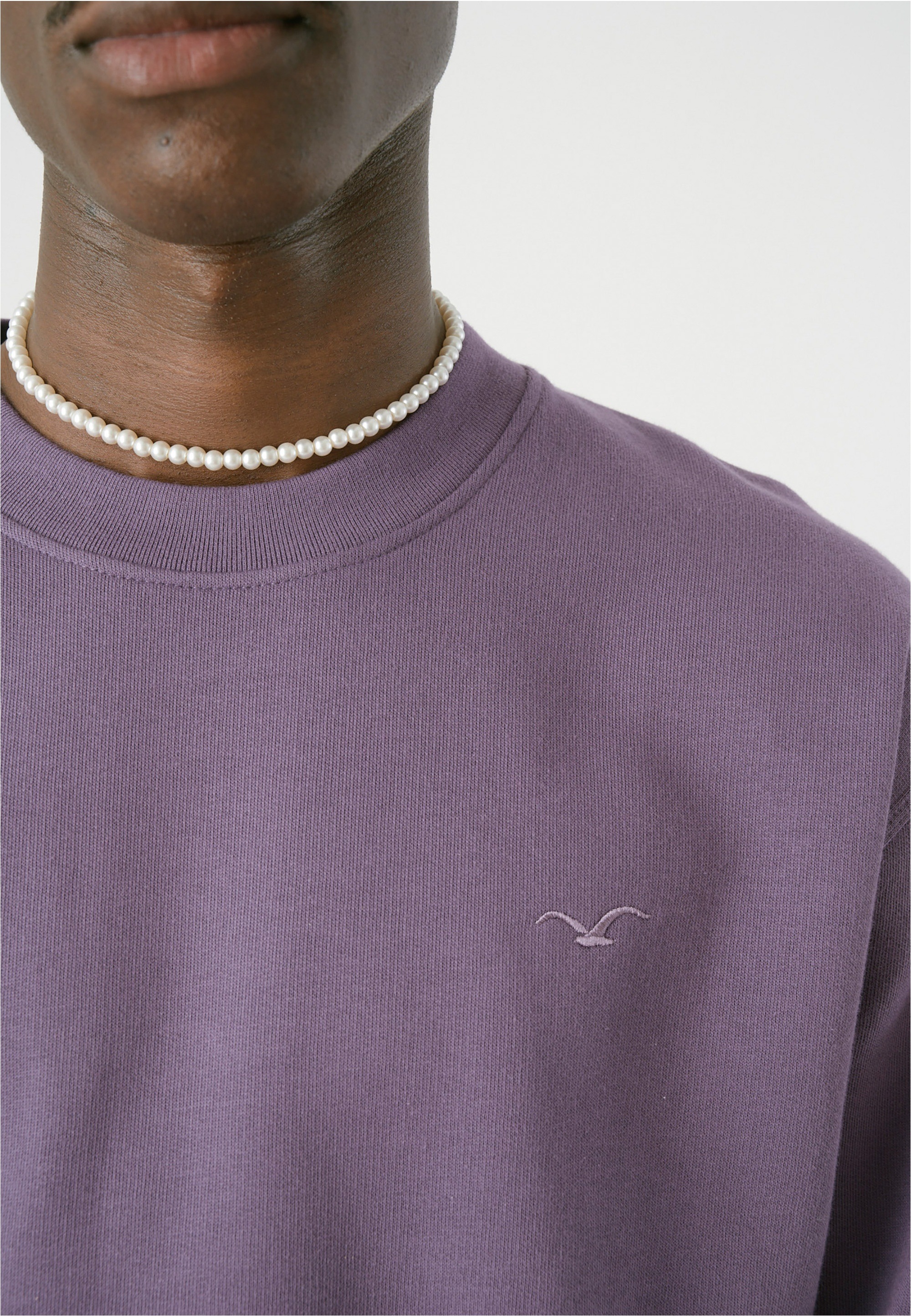 Cleptomanicx Sweatshirt »Ligull Boxy«, mit kleiner Möwenstickerei