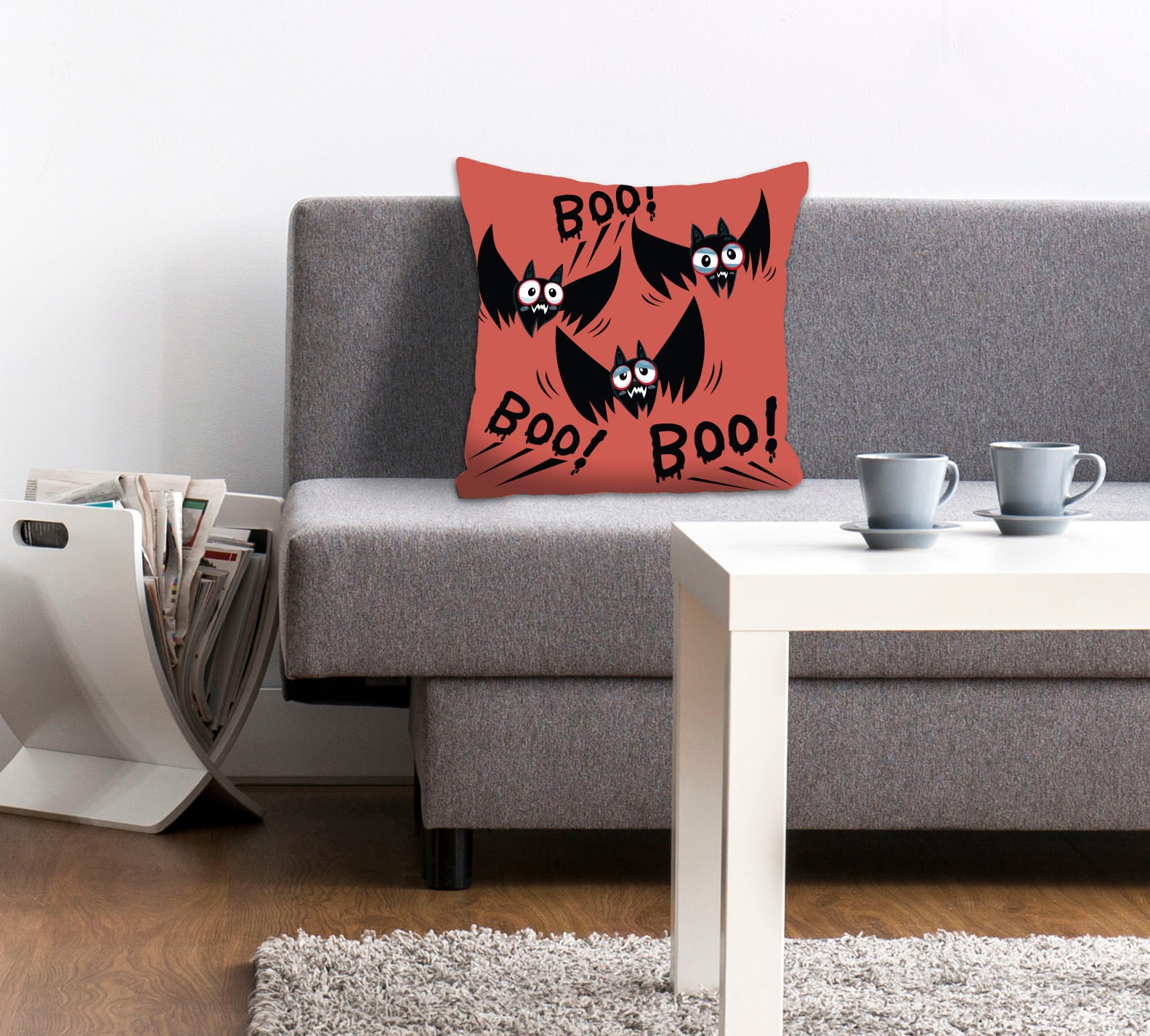 queence Dekokissen »BOO!« Kissenhülle be Füllu...