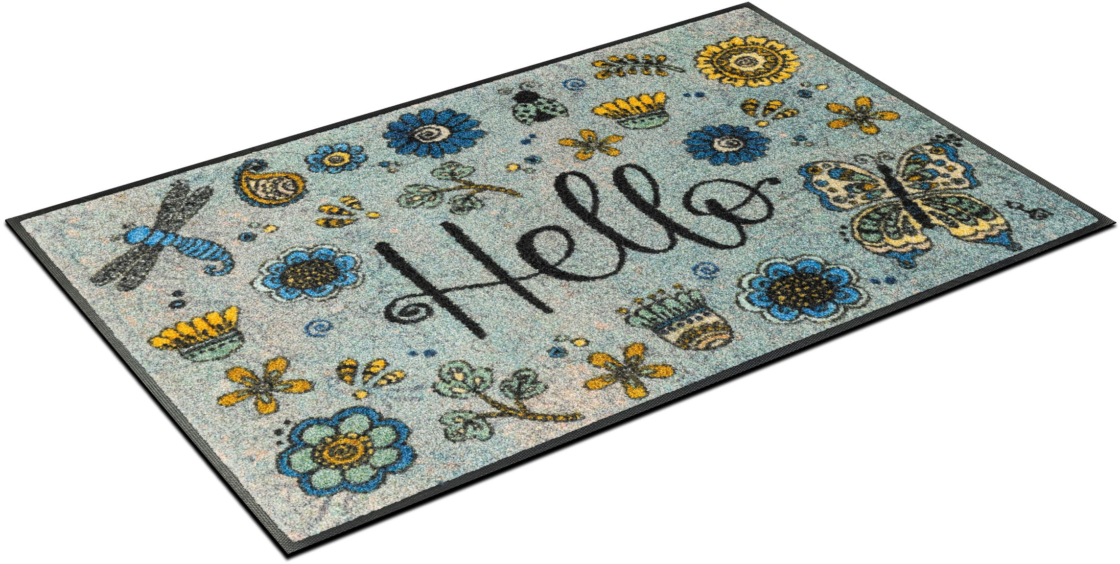 wash+dry by Kleen-Tex Fußmatte »Hello Flowers«, rechteckig