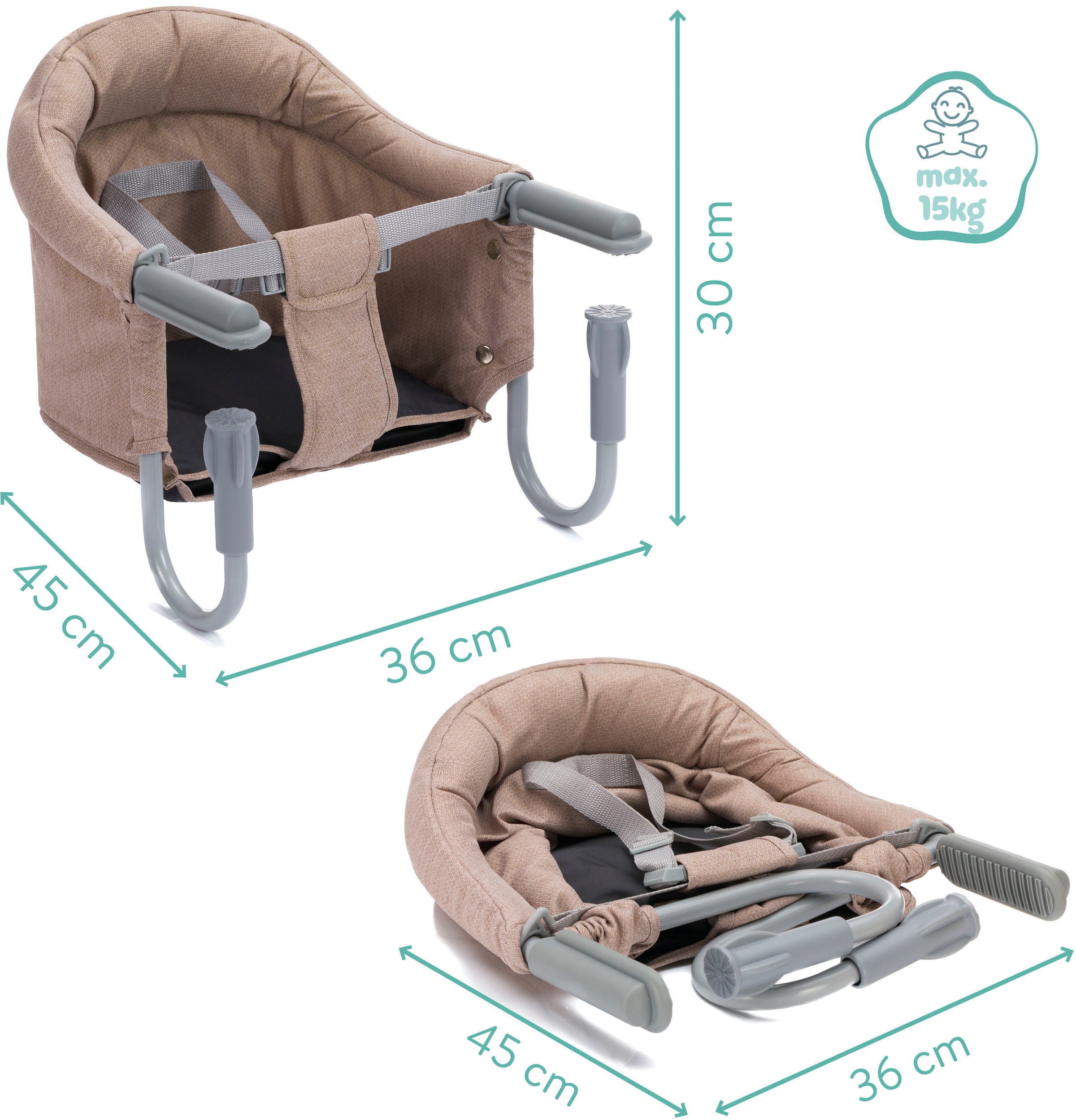 Fillikid Tischsitz »Comfort« praktisch zusammenklappbar