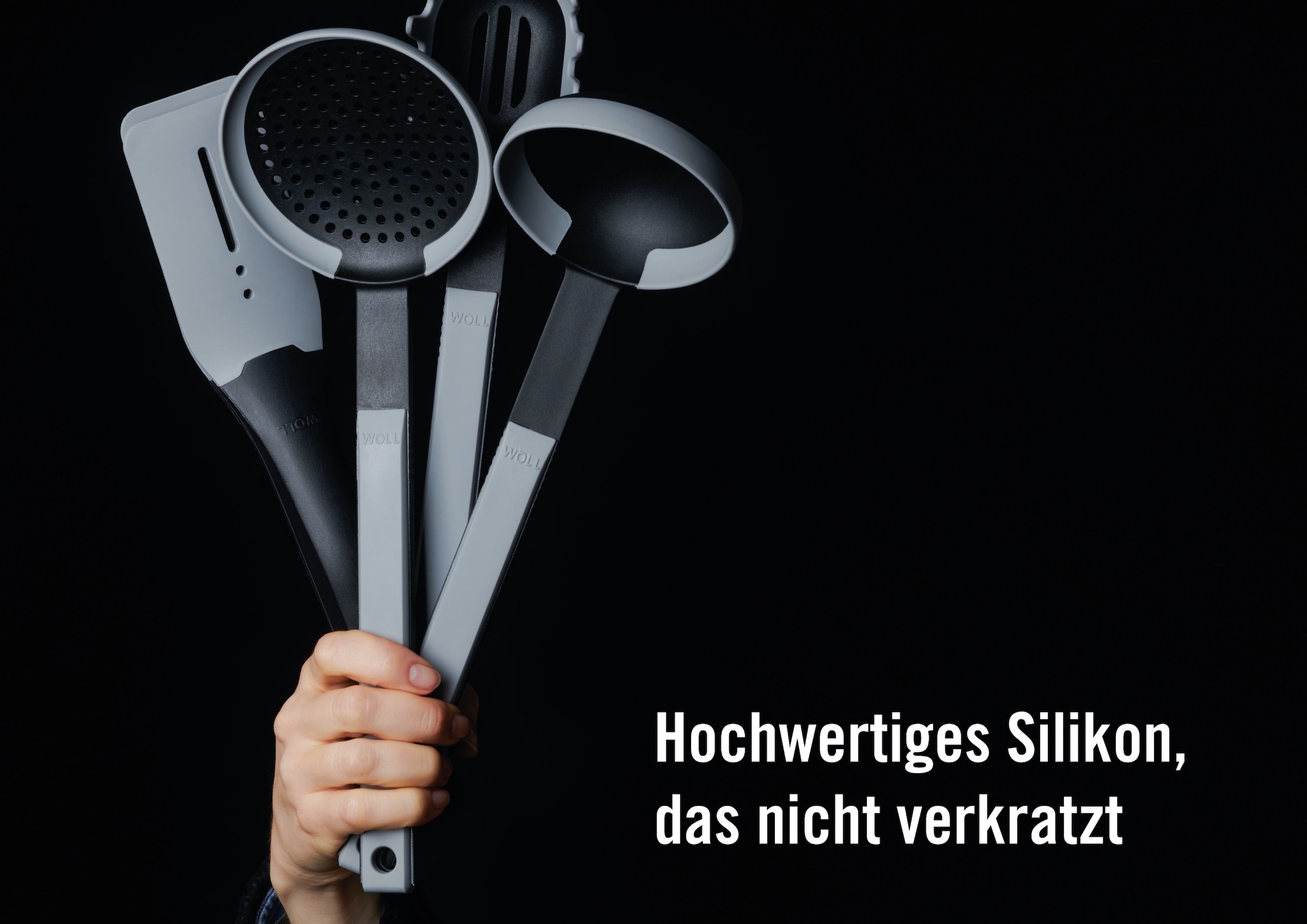 WOLL Kochbesteck-Set »Cook it«, (Set, 3 tlg.), aus hochwertigem Kunststoff und Silikon