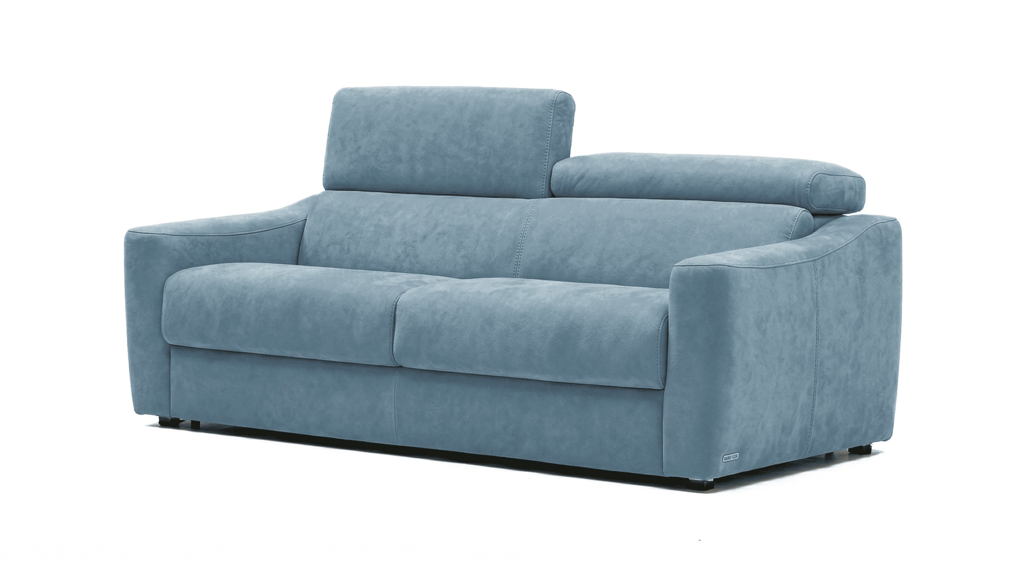 Egoitaliano Schlafsofa "STRIKE, Made in Italy-Designsofa mit Dauerschlaffunktion,Breite 195 cm" Bettsofa, Luxus-Microfaser Lederoptik mit verstellbaren Kopfstützen