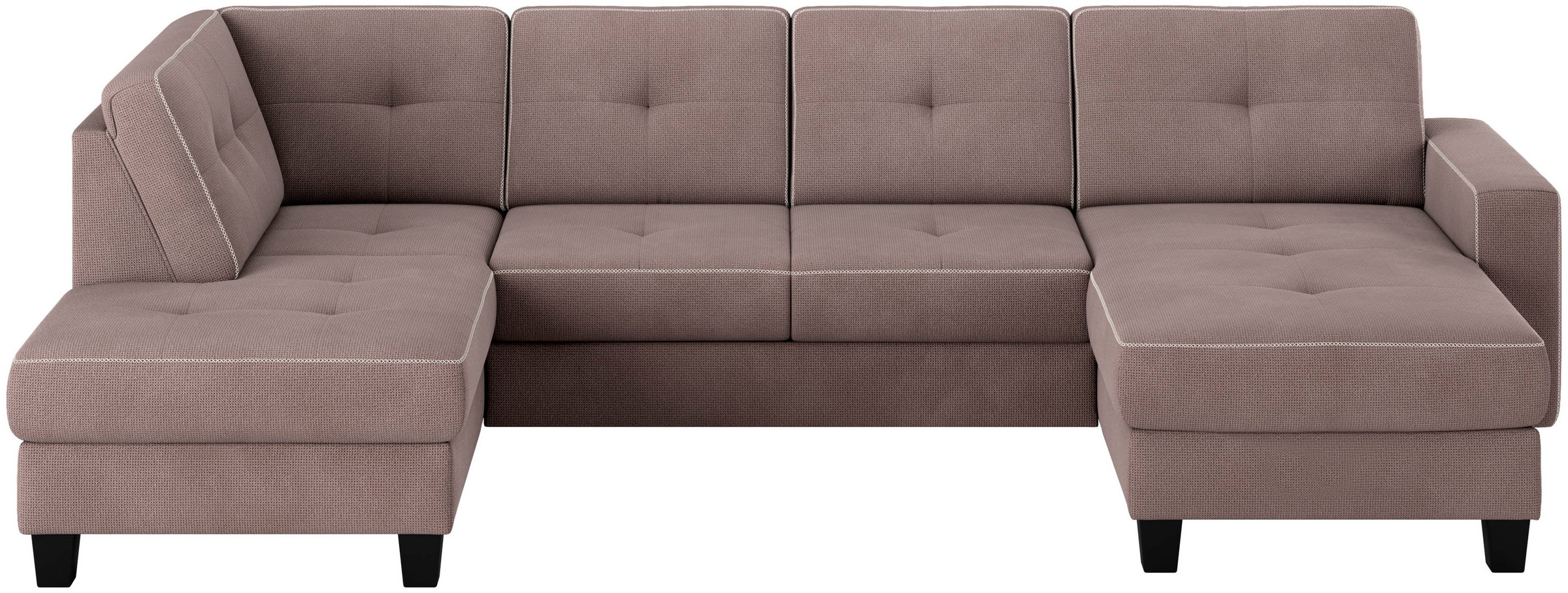 Places of Style Wohnlandschaft "Varese", Kreuznaht in beige günstig online kaufen