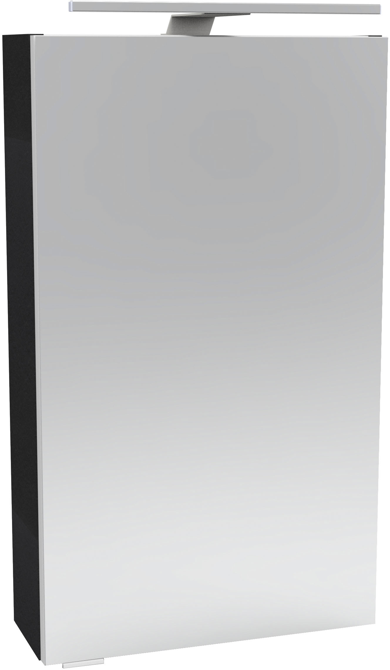FACKELMANN Spiegelschrank »SBC«, (Spiegelschrank mit LED-Aufsatzleuchte), Aufsatzleuchte, Schalter und Steckdose, Breite 40cm, Anschlag rechts