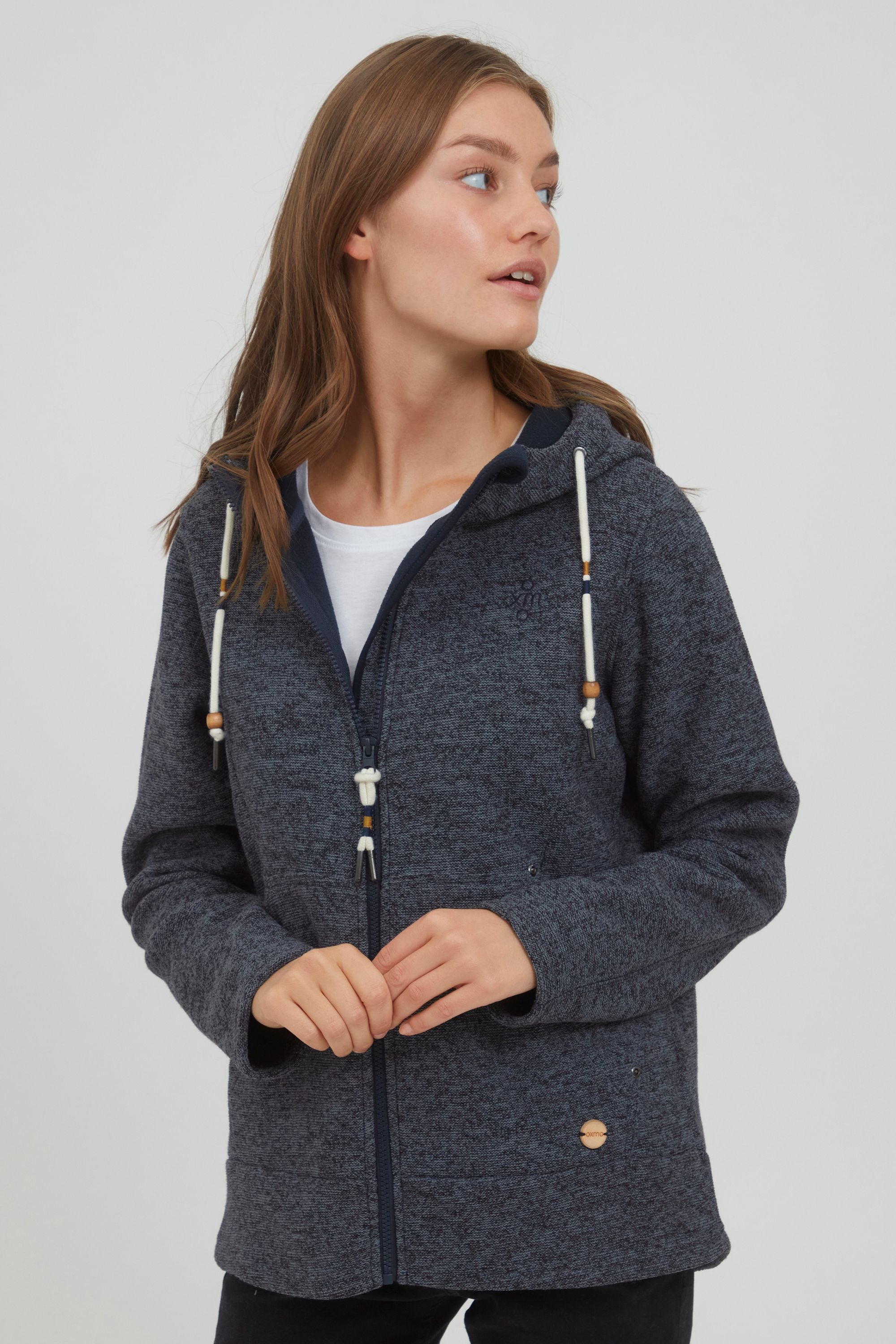 OXMO Kapuzenfleecejacke »Kapuzensweatjacke OXFia«