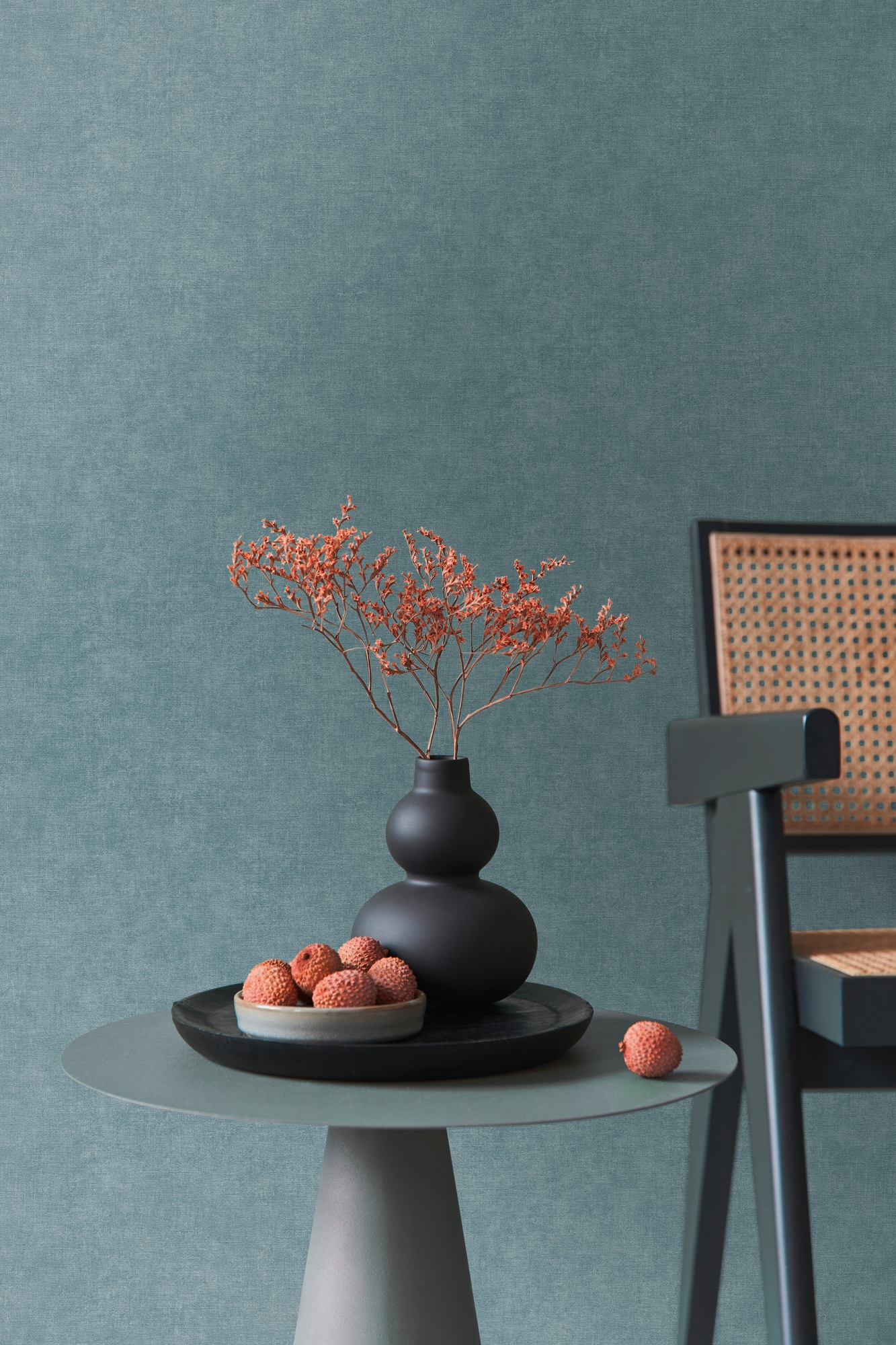 living walls "Smart Surfaces einfarbige Tapete Unitapete Struktur-Optik Landhaus" matt strukturiert Vliestapete Textil-Optik für Schlafzimmer Küche Wohnzimmer Uni Design