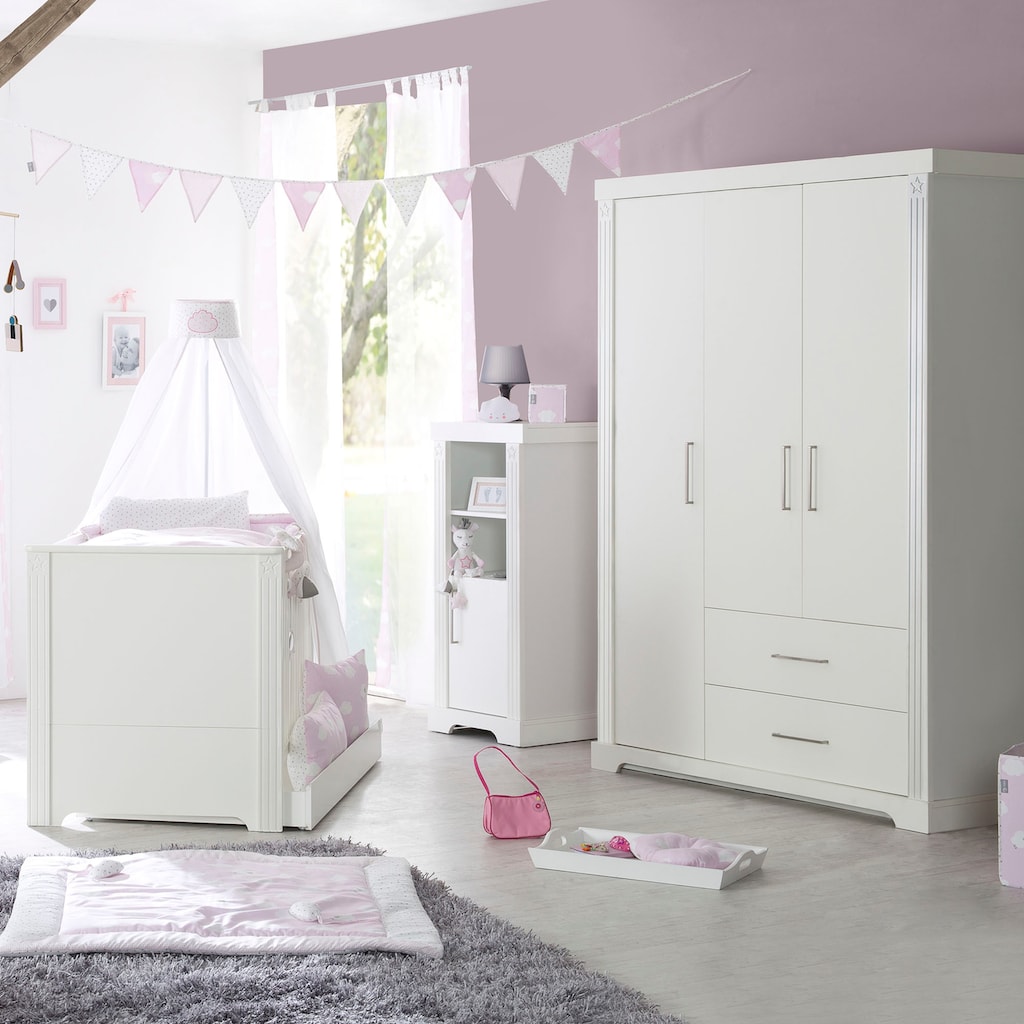 roba® Babyzimmer-Komplettset »Maxi«, (Set, 3 St., Kinderbett, Schrank, Wickelkommode)