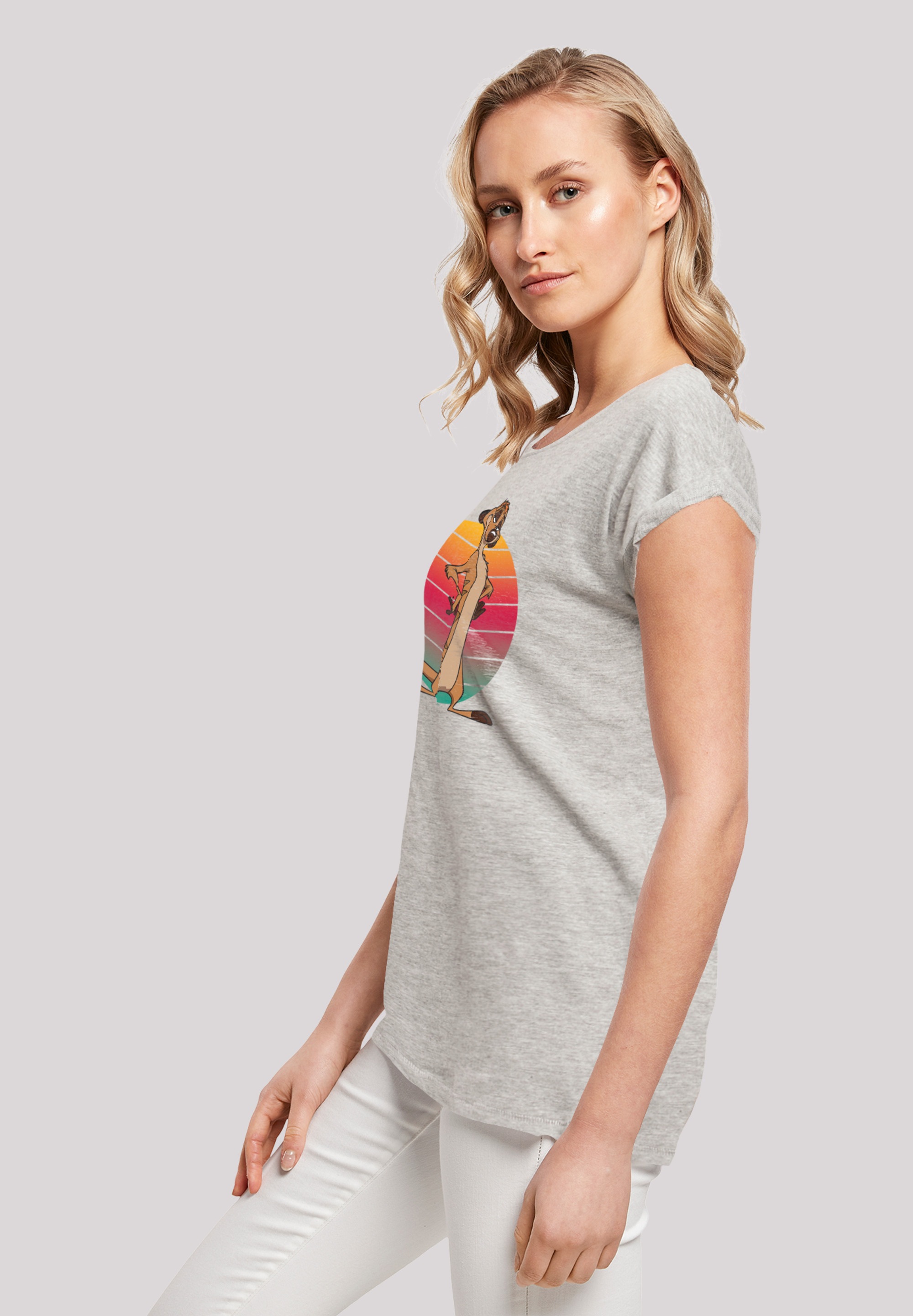 F4NT4STIC T-Shirt »Disney König der Löwen Timon Sunset«, Print
