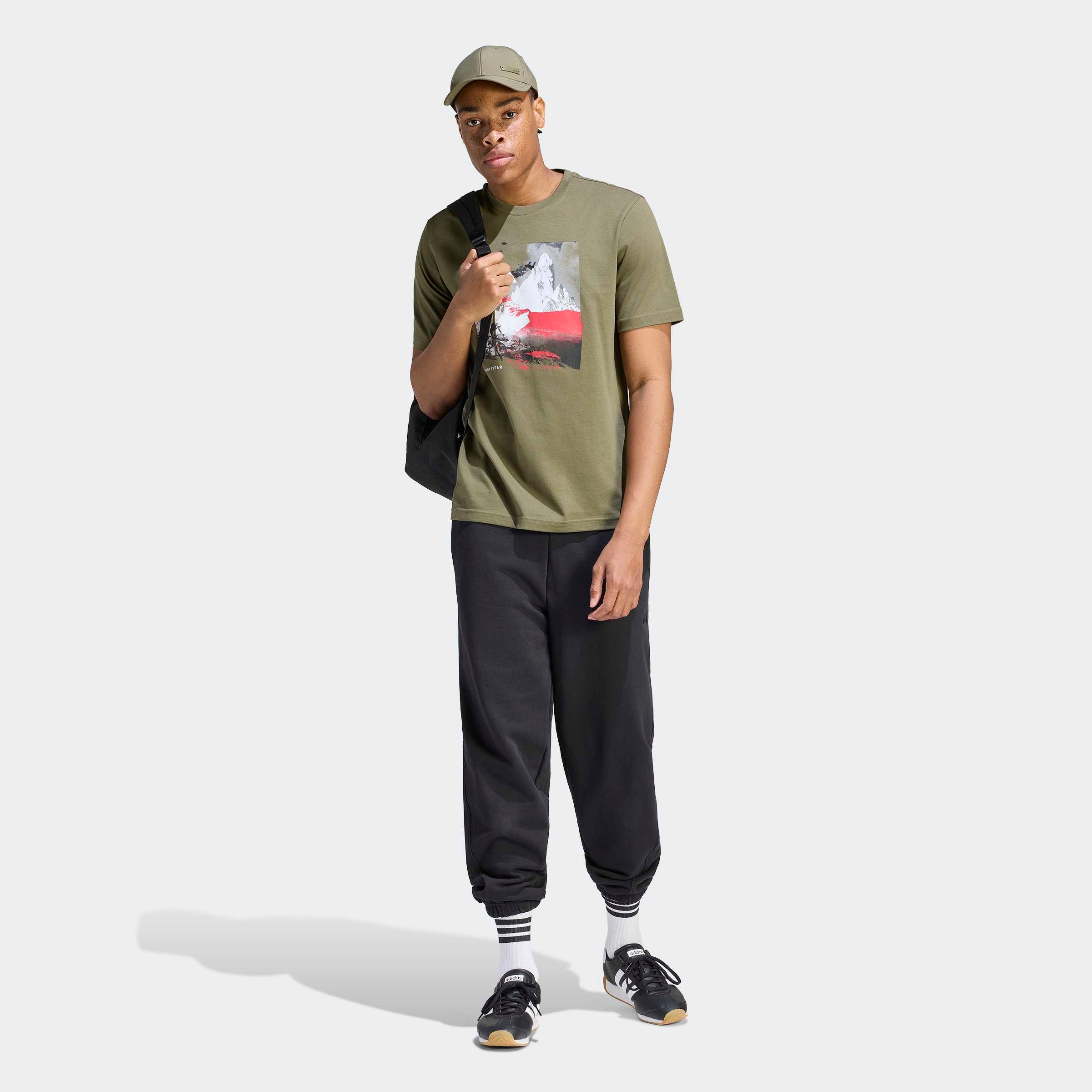 adidas Sportswear »M MOS OUTDOOR T« sportlicher Stil, mit Rundhalsausschnitt, aus Baumwolle