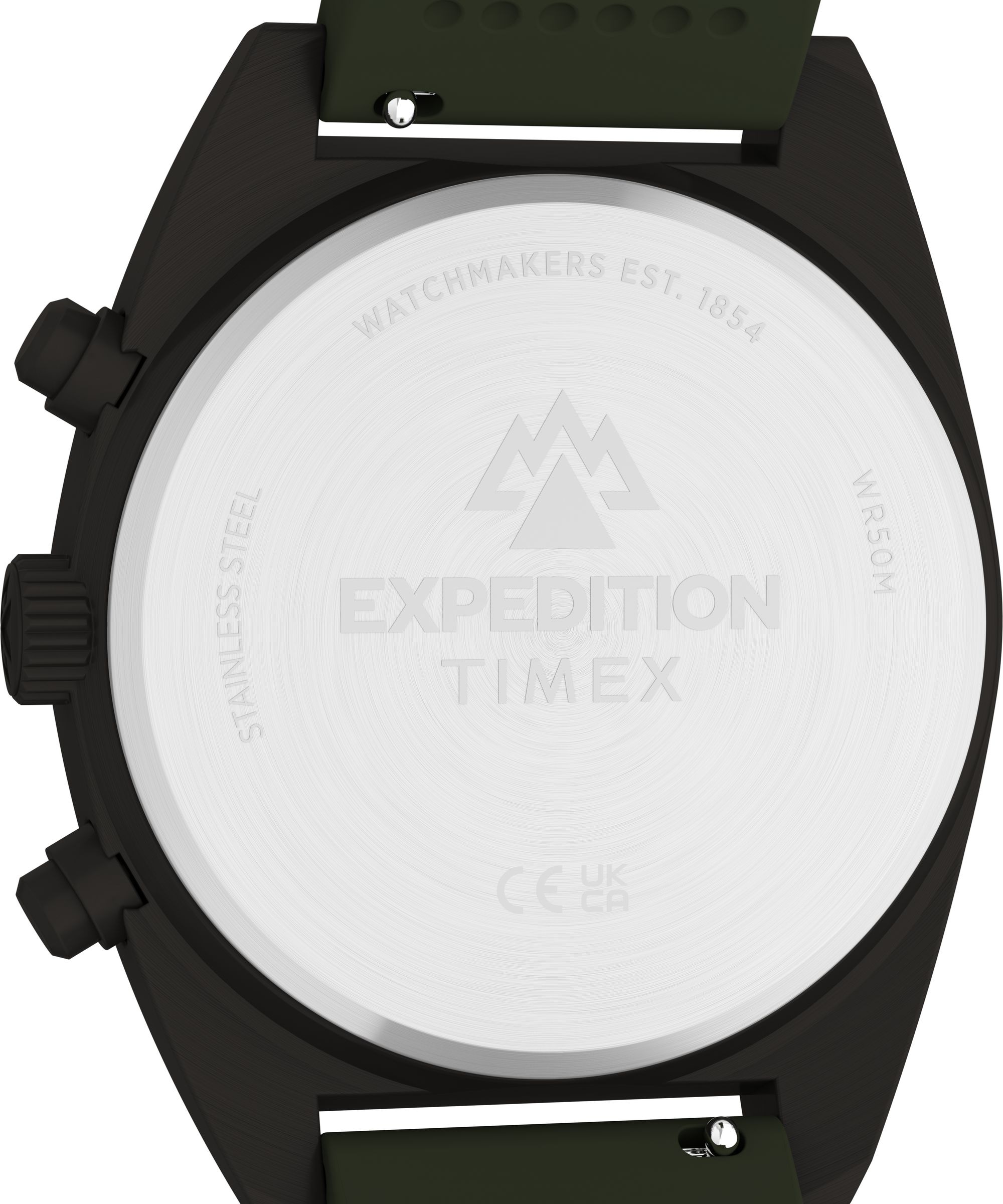 Timex Quarzuhr »Expedition® Capstone Chronograph« Armbanduhr, Herrenuhr, Silikonarmband, analog, Tag, Beleuchtung