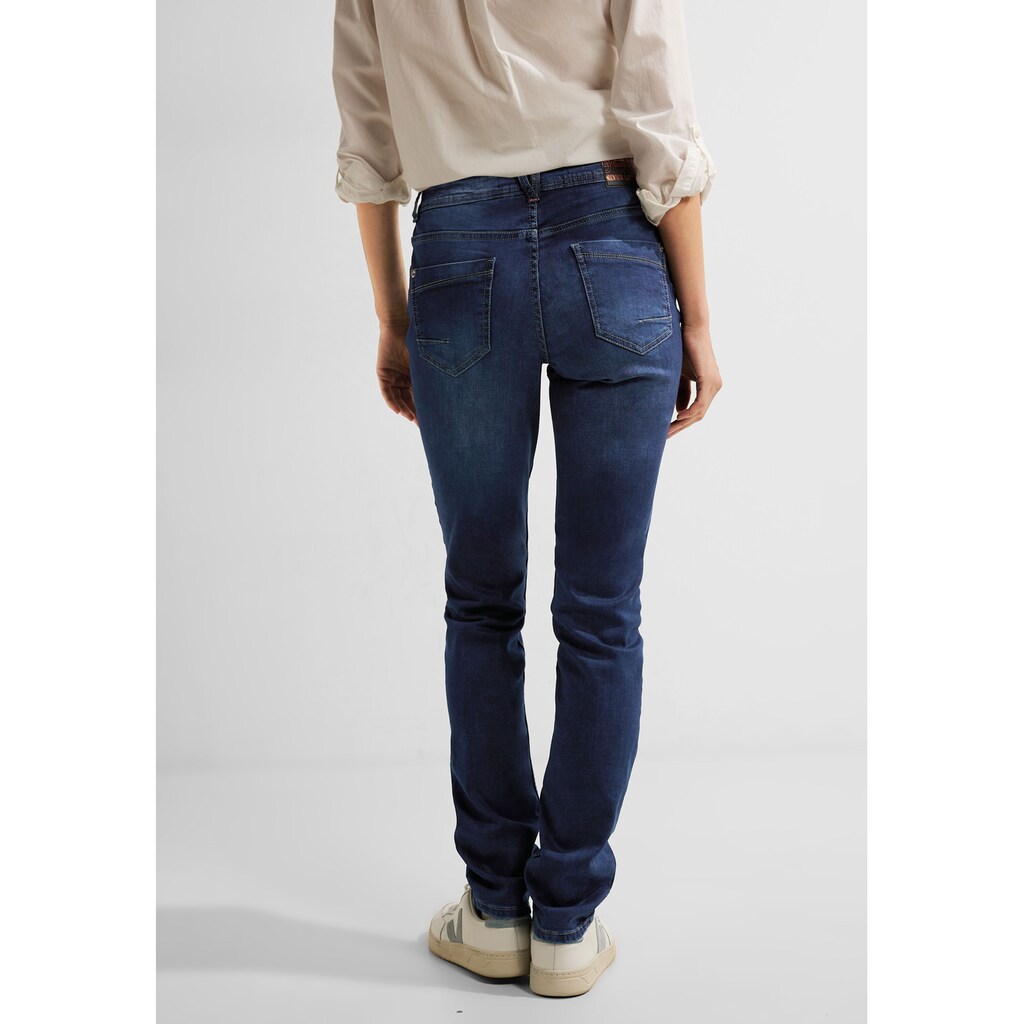 Cecil Slim-fit-Jeans »Style Scarlett Mid Blue«