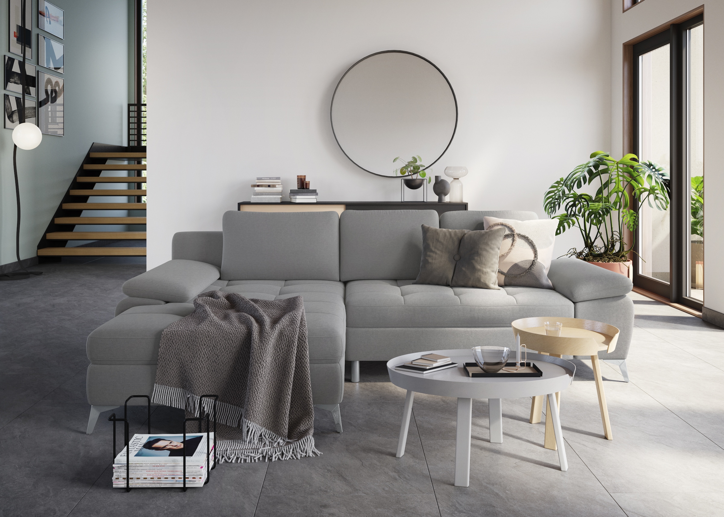 sit&more Ecksofa "Latigo L-Form" mit Recamiere, wahlweise mit Bettfunktion günstig online kaufen