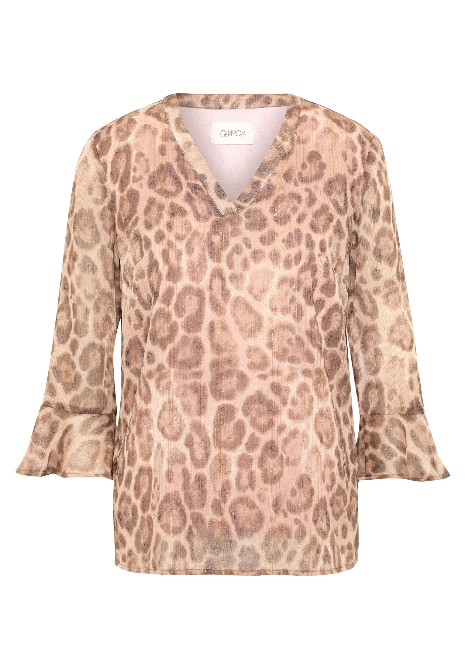 Cartoon Schlupfbluse »Cartoon Damen Casual-Bluse mit Leoprint«