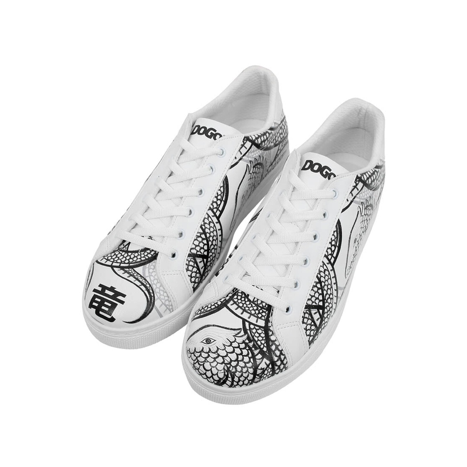 DOGO 1100000002199 "Ace Low-Top Sneaker The Power Of The Dragon Damen Sneaker" Handgefertigt