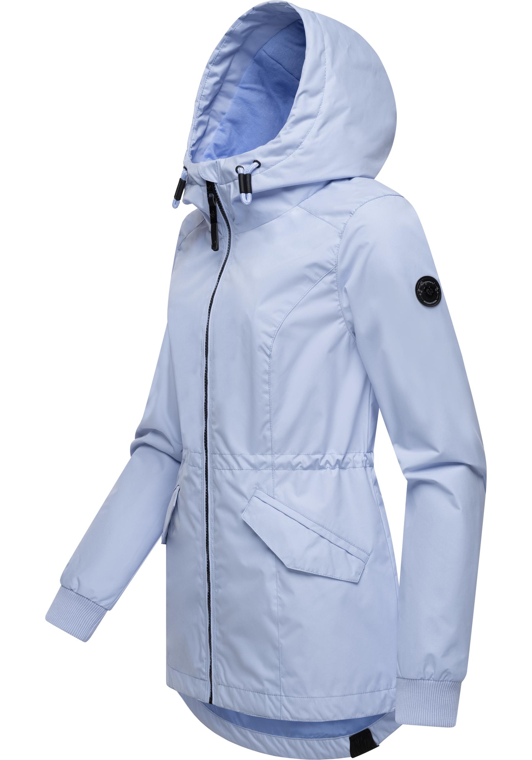 Ragwear Outdoorjacke »Dowey A«, mit Kapuze, Wasser- und winddichte Damen Jacke mit Taillenzugband