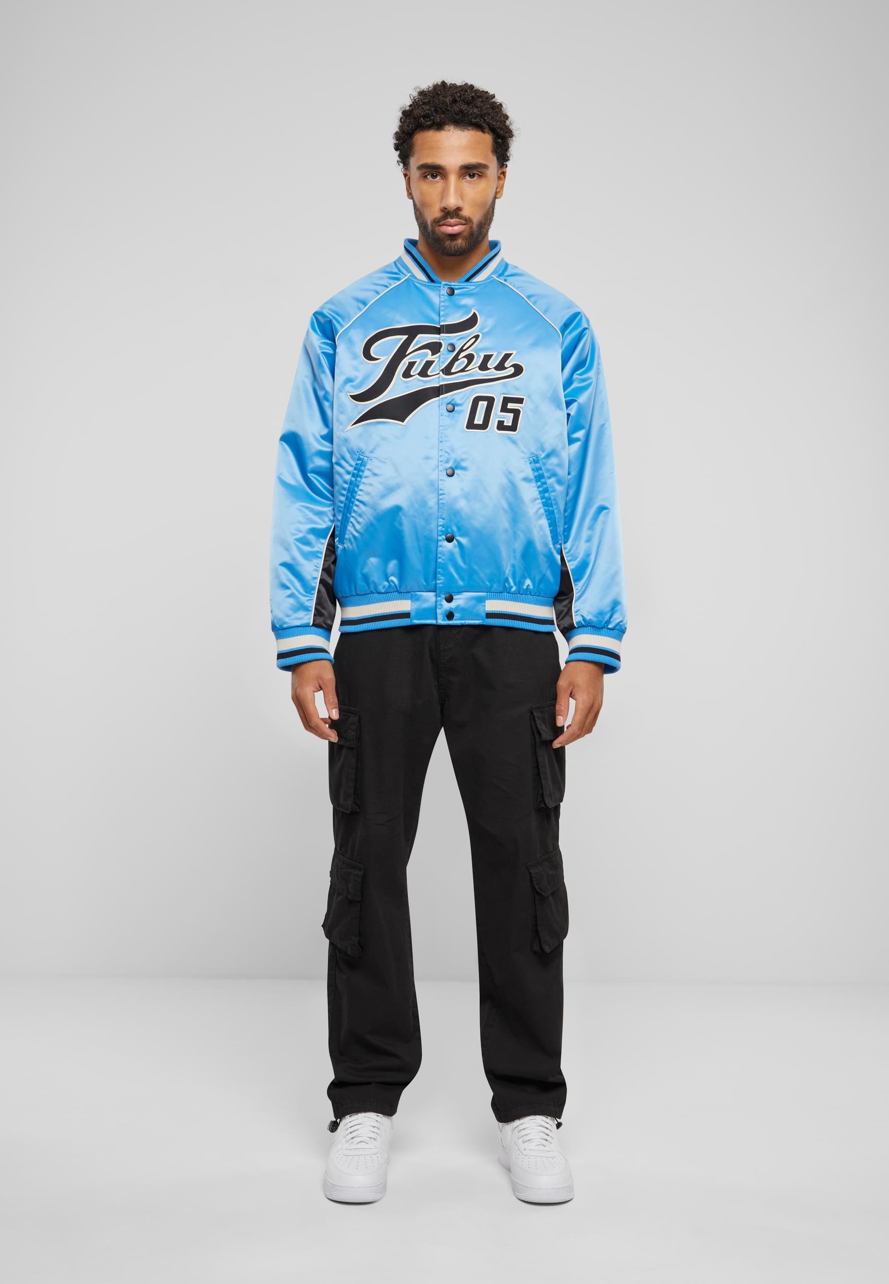 Fubu Bomberjacke »Fubu Herren FM241-012-1 Fubu Varsity Satin Raglan Bomber Jacket«, (1 St.), ohne Kapuze