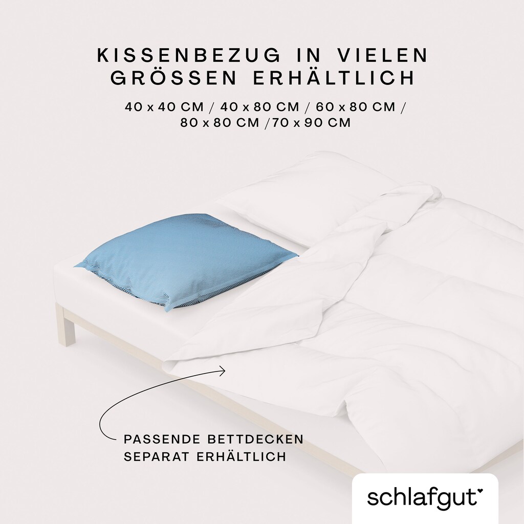 Schlafgut Kissenbezug »Woven Satin Fade«, (1 St.)