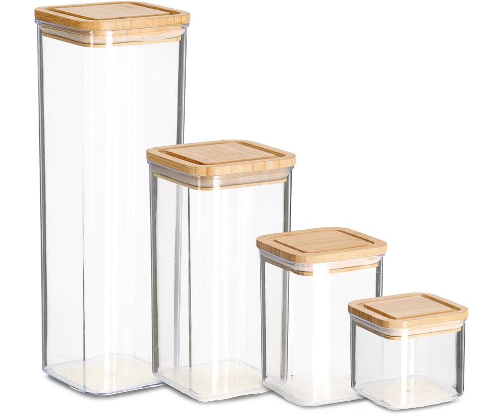 Zeller Present Vorratsdose Set, 4 Stk. tlg. 4-teilig: 1900 ml, 1200 ml, 800 günstig online kaufen