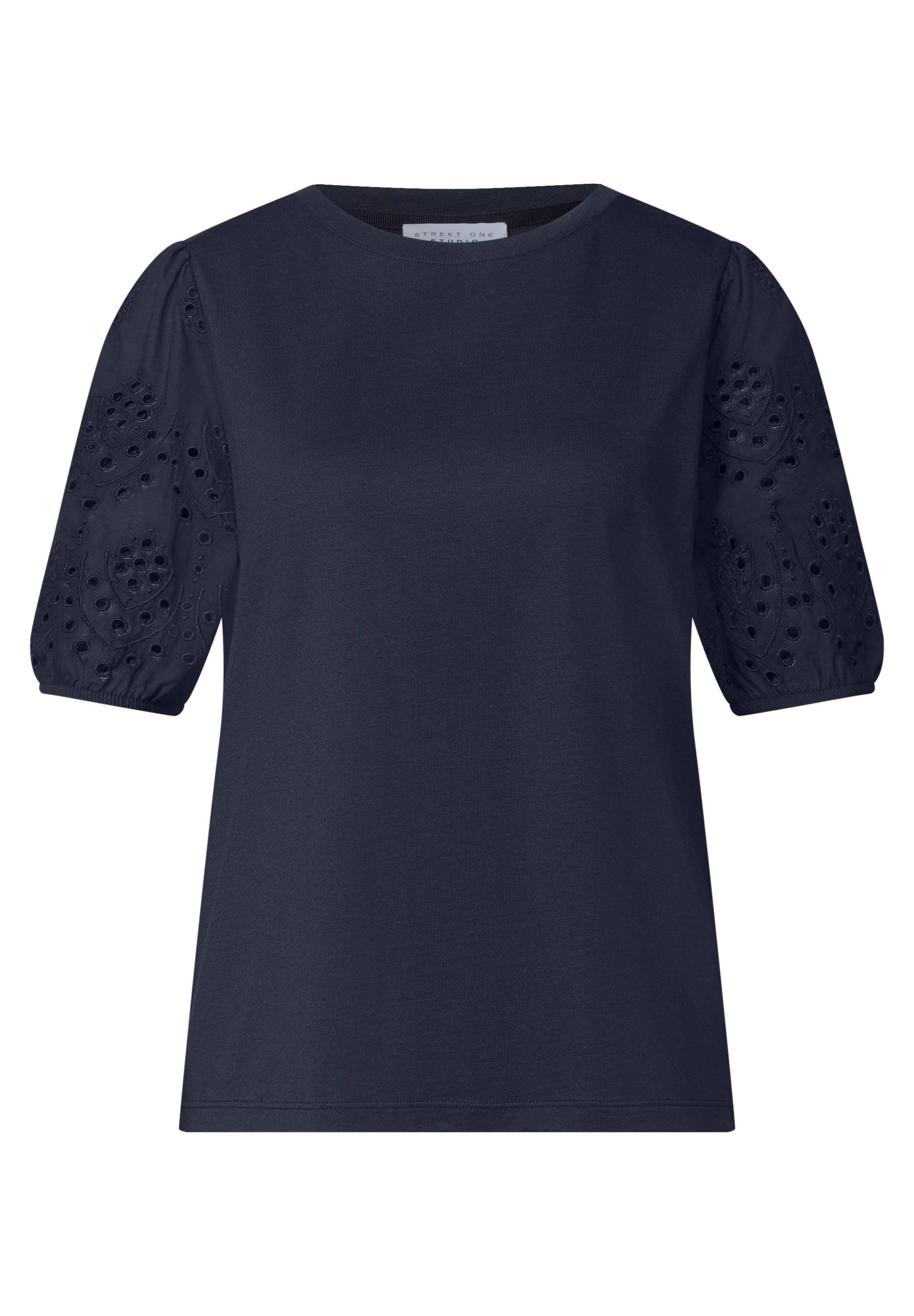 STREET ONE STUDIO T-Shirt mit Lochstickerei