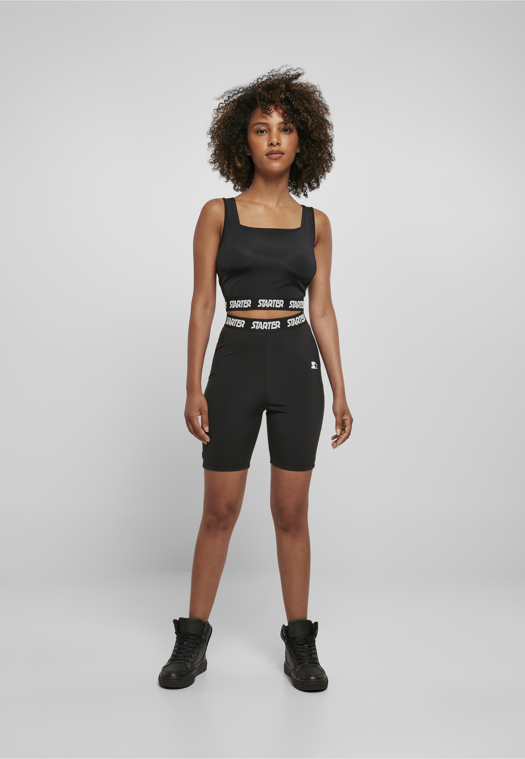 Starter Black Label Shorts »Starter Black Label Damen Ladies Starter Logo Tape Cycle Shorts«
