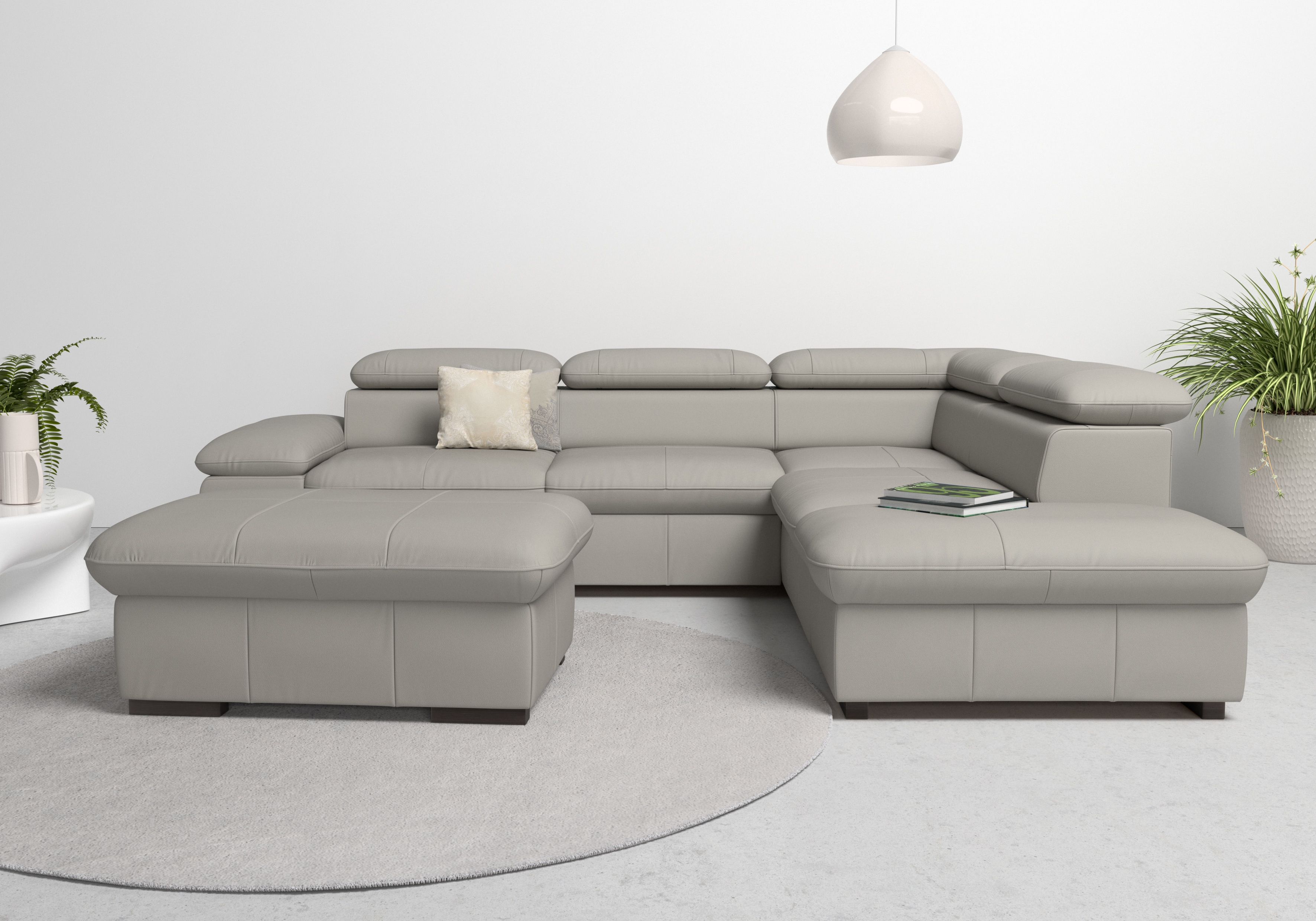 OTTO home Ecksofa "Alberto L-Form" mit Kopfteilverstellung, wahlweise mit Schlaffunktion