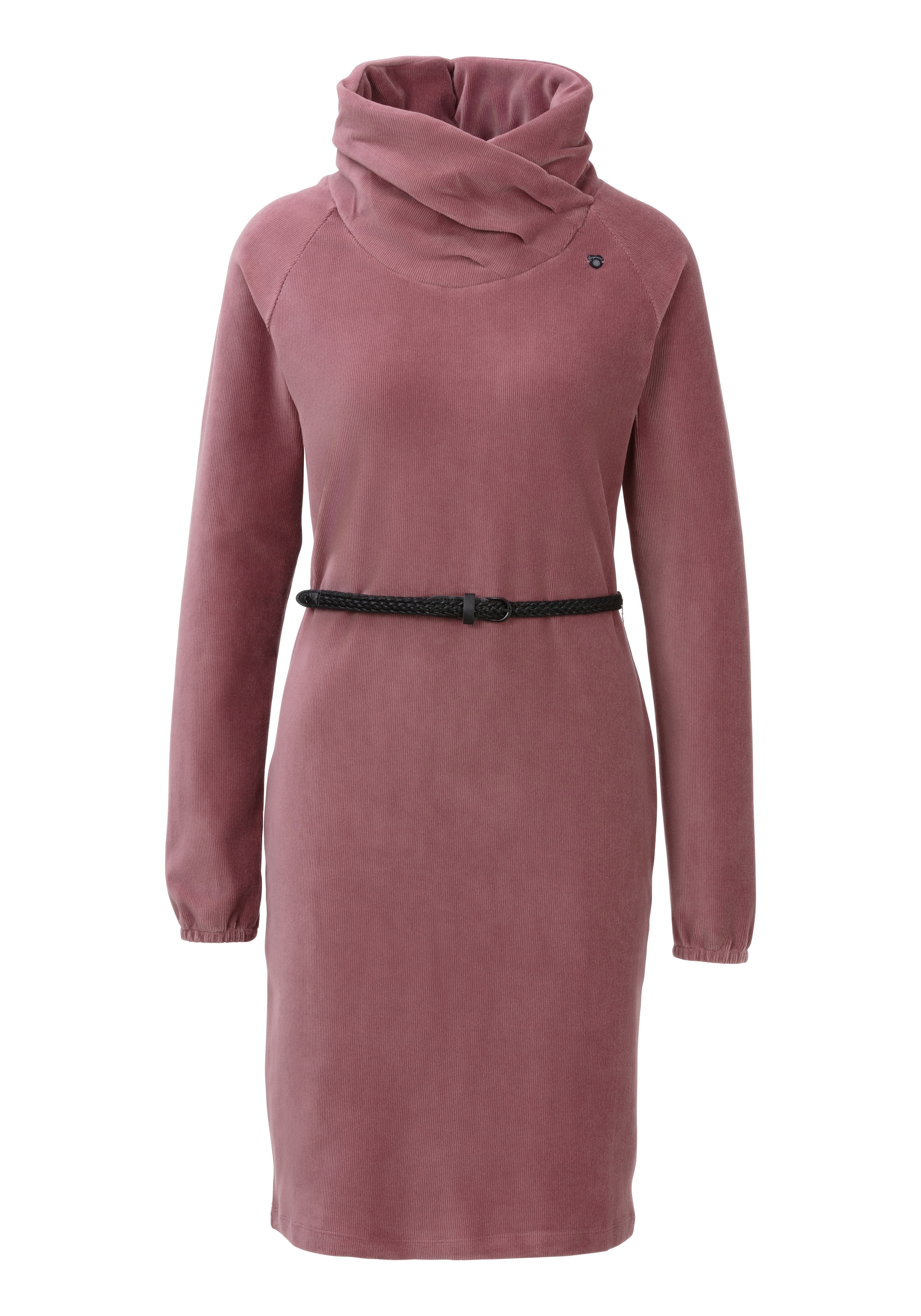 Ragwear Sweatkleid »BELITA«, (2 tlg., mit abnehmbarem Gürtel), gerippte Cord Optik