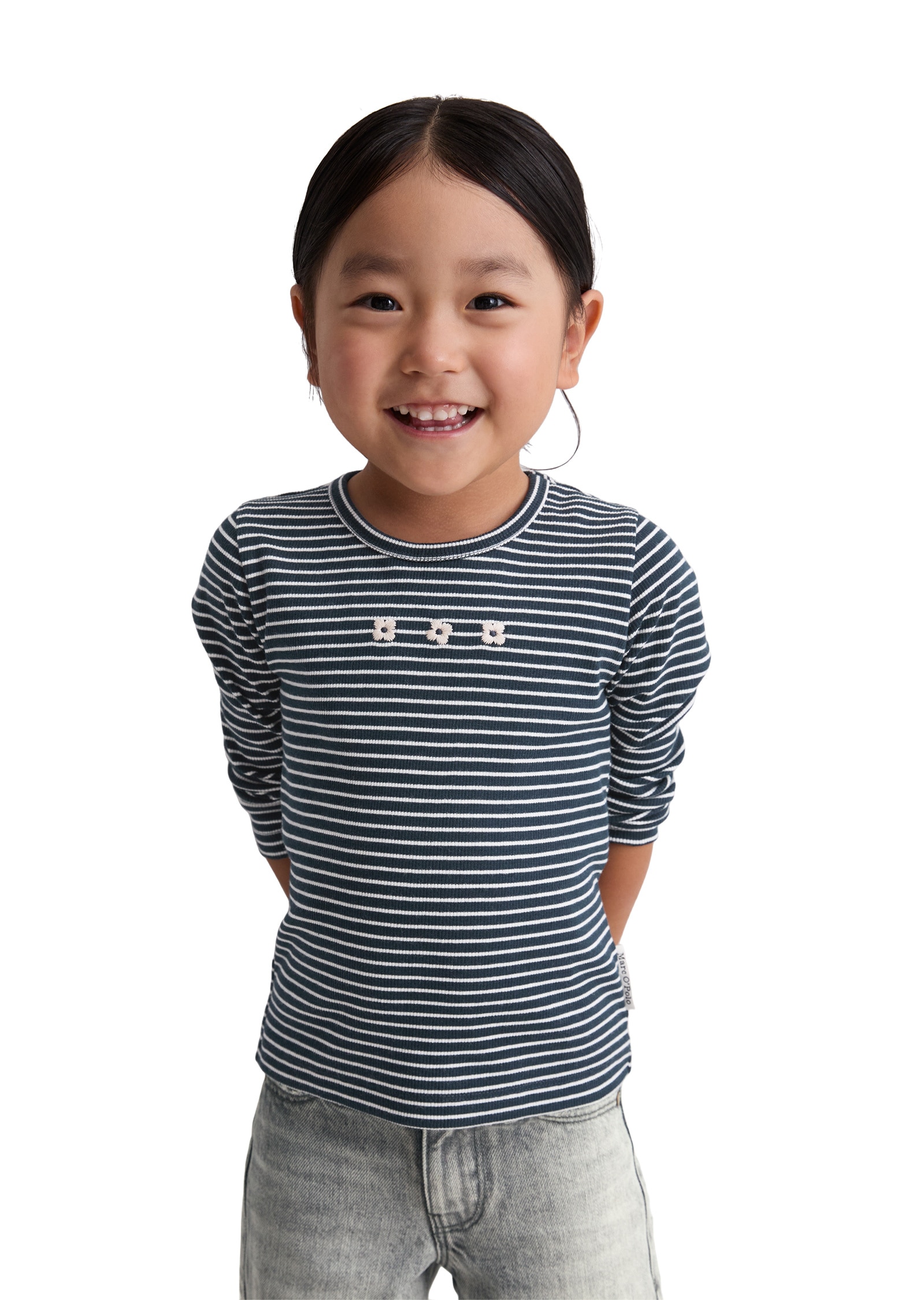 Marc O'Polo Langarmshirt »mit feiner Rippstruktur«