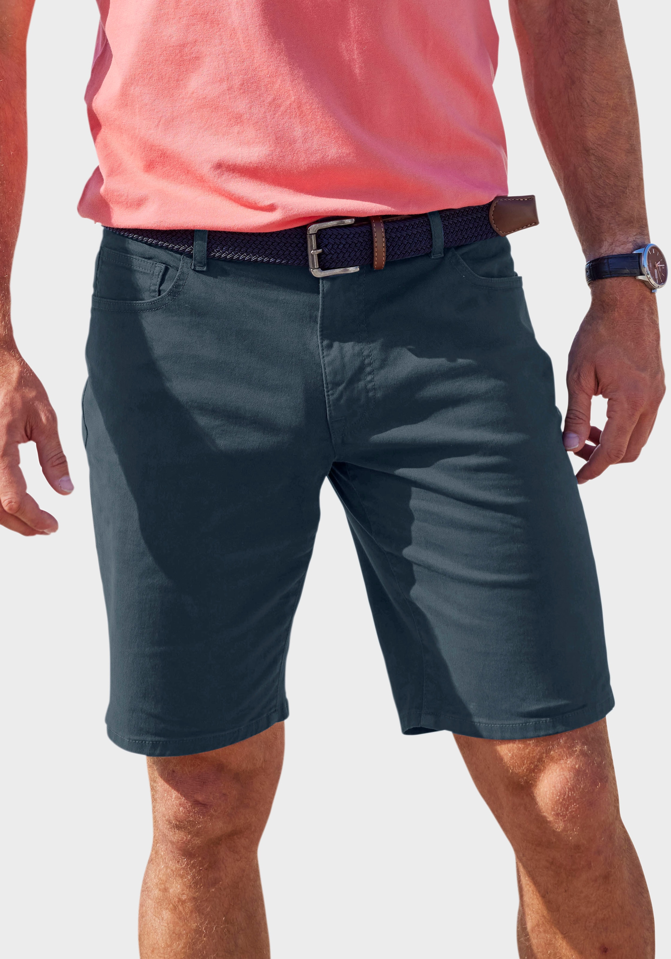 Shorts »regular-fit«, 5-Pocket Chino-Shorts aus elastischer Baumwoll-Qualität