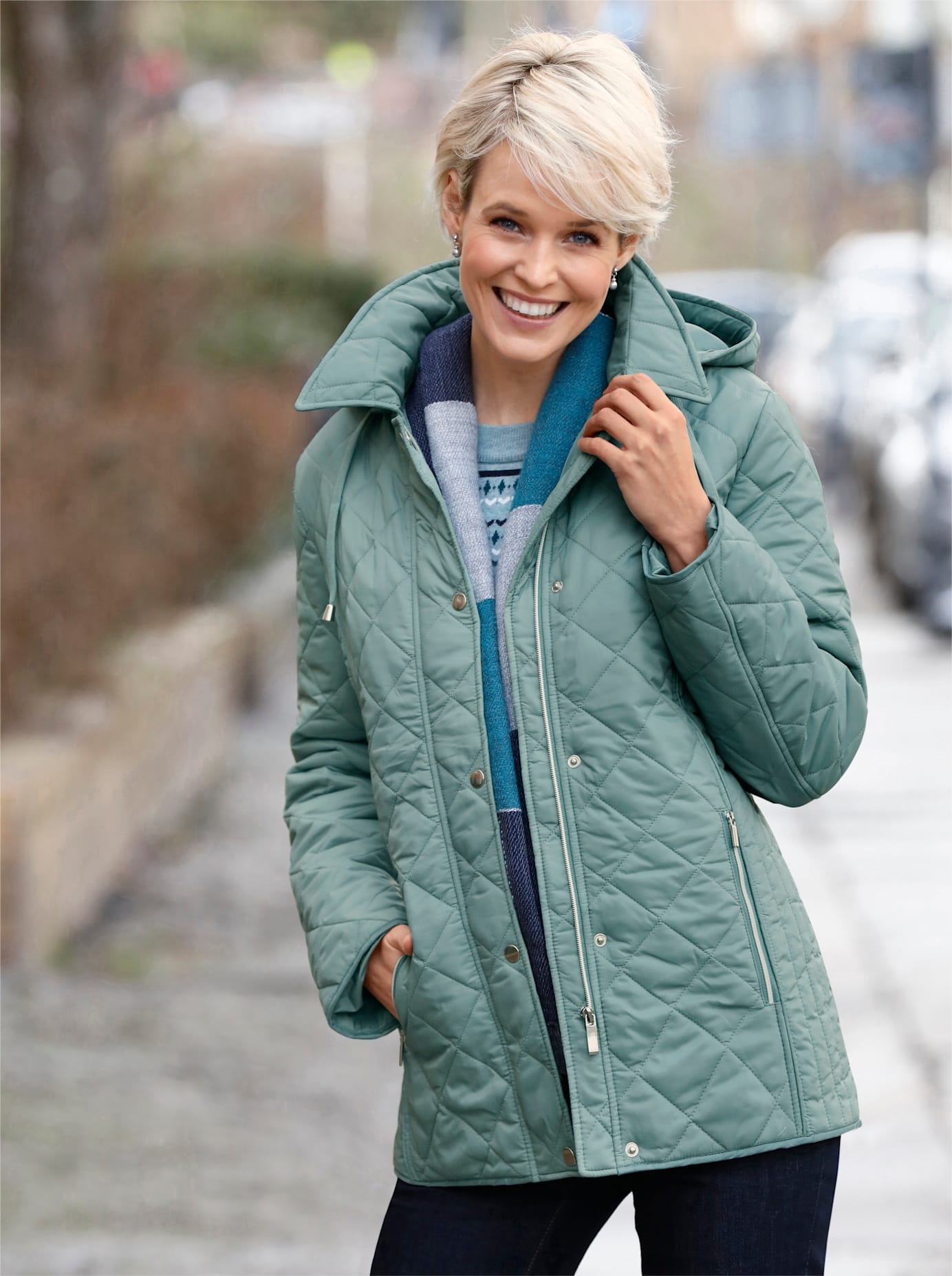 Casual Looks Winterjacke, mit Kapuze