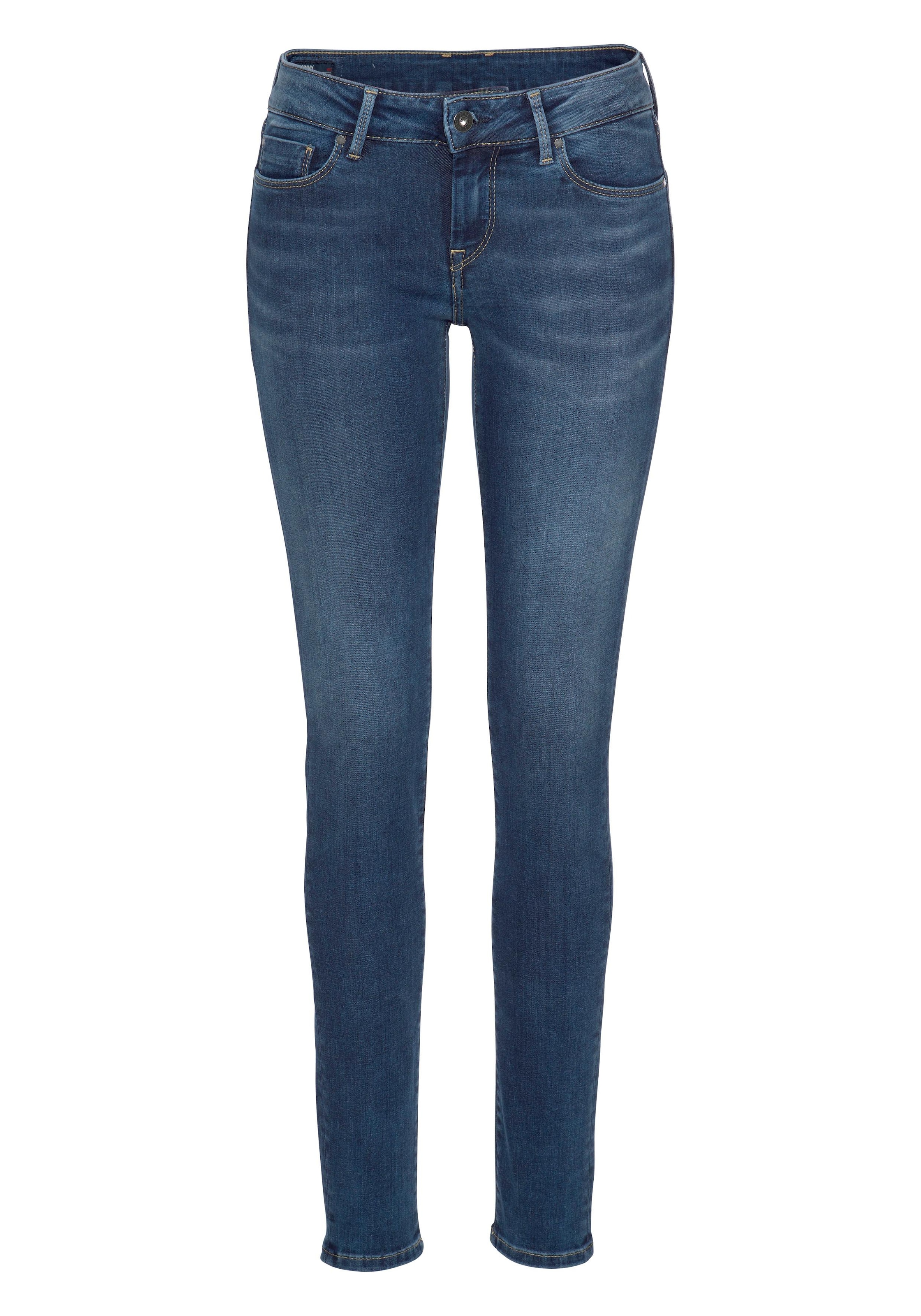 Black Friday 5-Pocket-Stil Jeans mit Stretch-Anteil »SOHO«, Skinny-fit-Jeans und im | 1-Knopf Pepe Bund BAUR