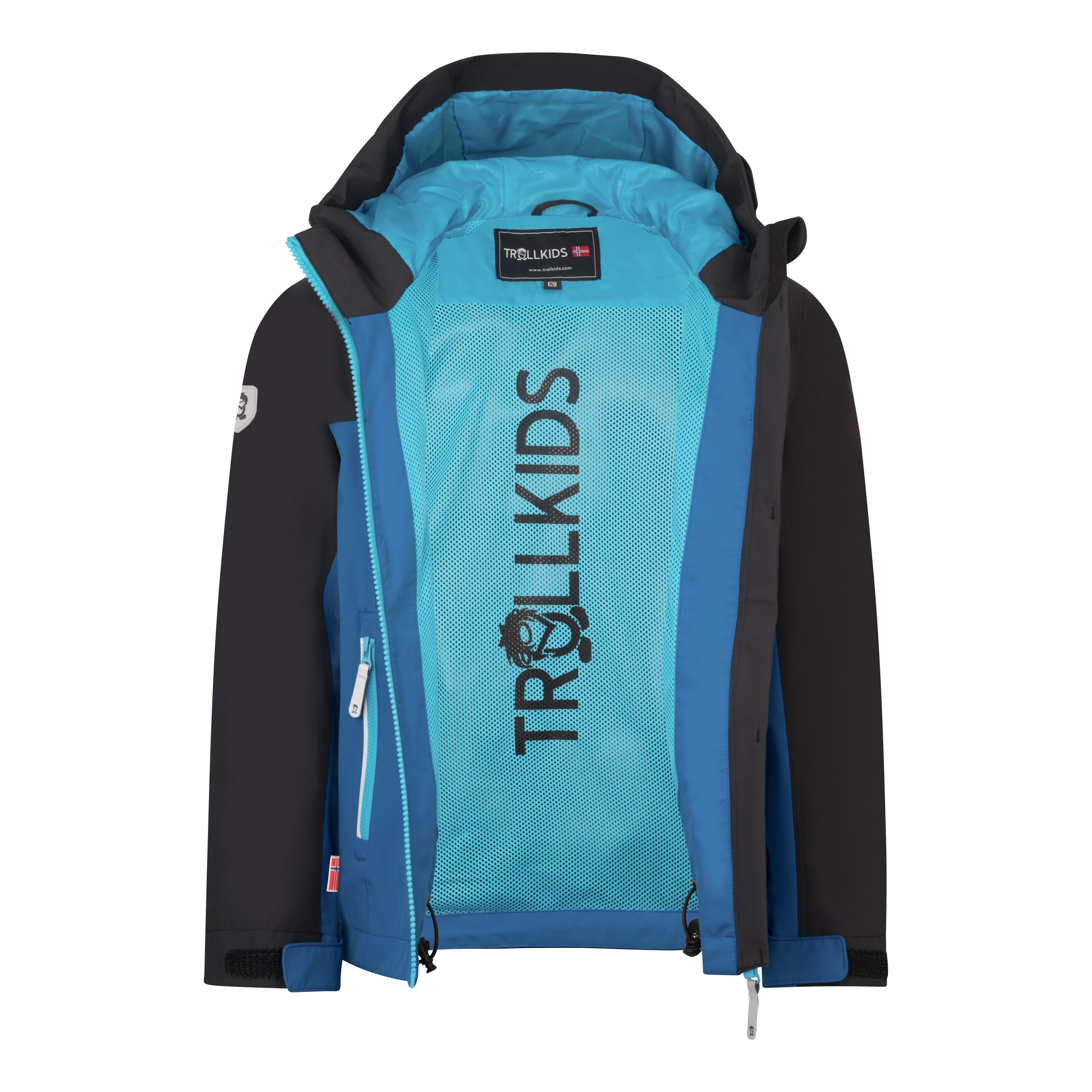 Thumbnail - TROLLKIDS Regenjacke "KIDS TELEMARK JACKET" für sportliche Aktivitäten, wasserdicht, mit Mesh-Innenfutter