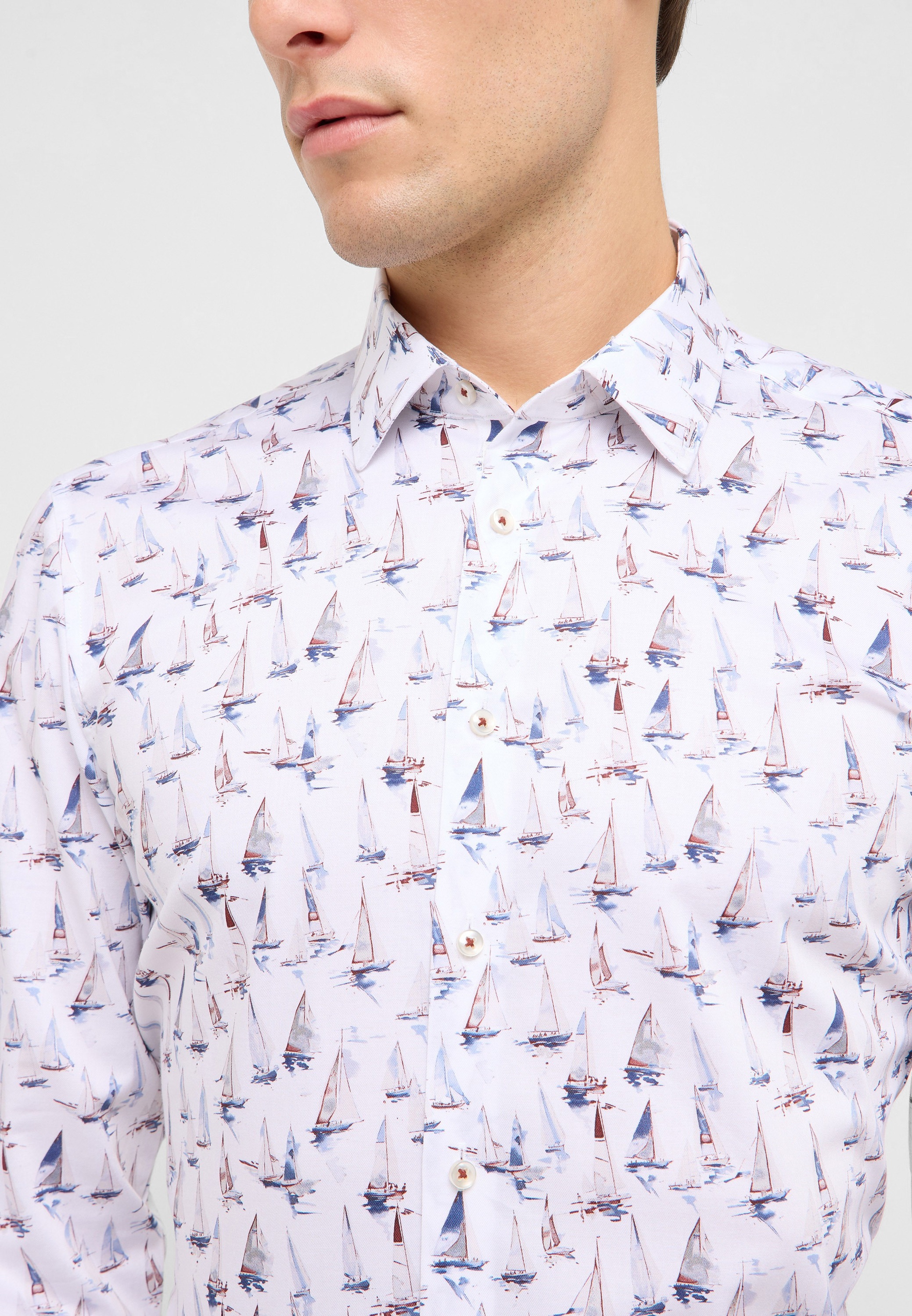 Thumbnail - Eterna Langarmhemd "SLIM FIT" NON IRON (bügelfrei)