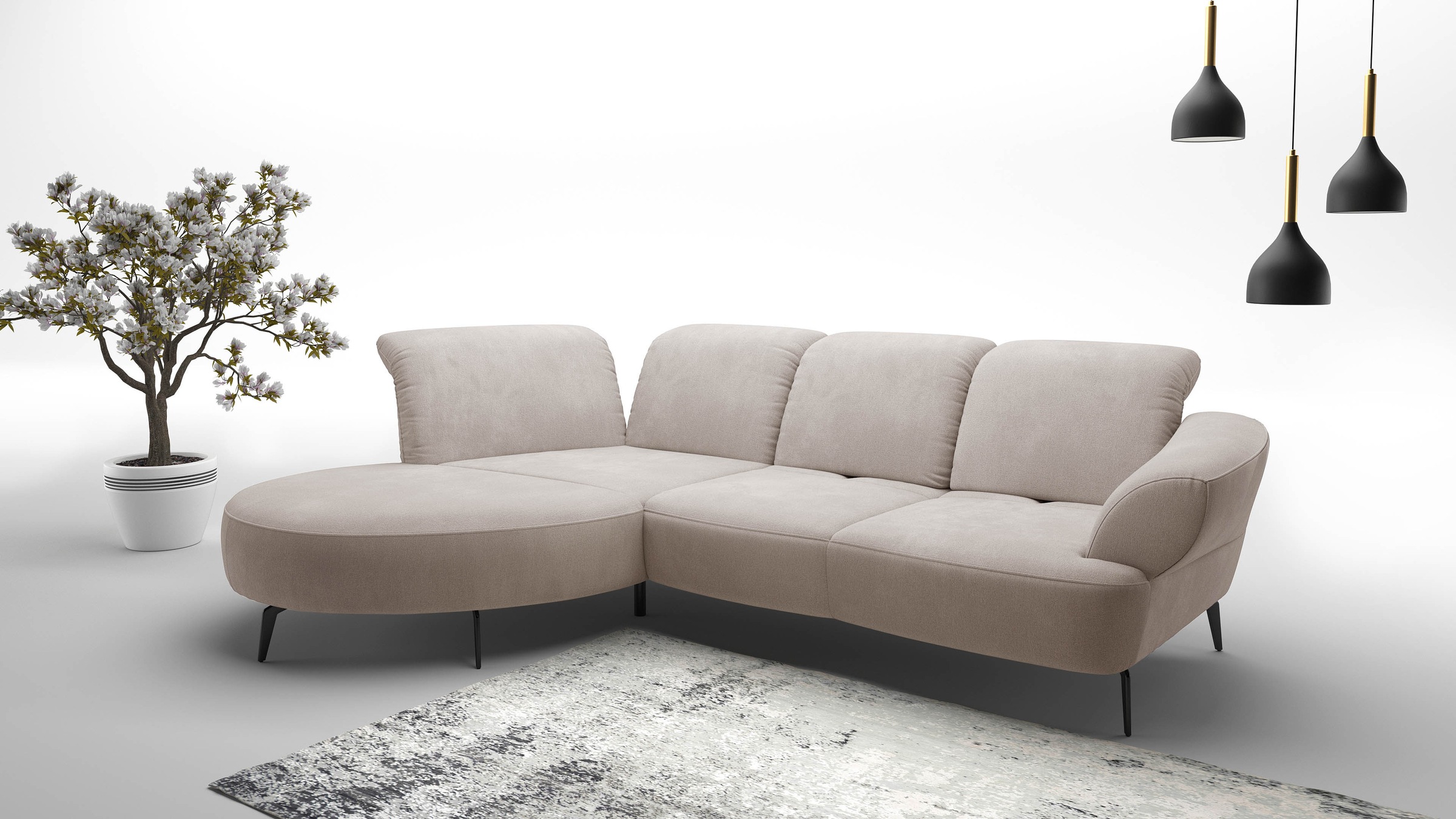 sit&more Ecksofa "Dance, L-Form, inkl. Sitztiefenverstellung", inkl. Click& günstig online kaufen