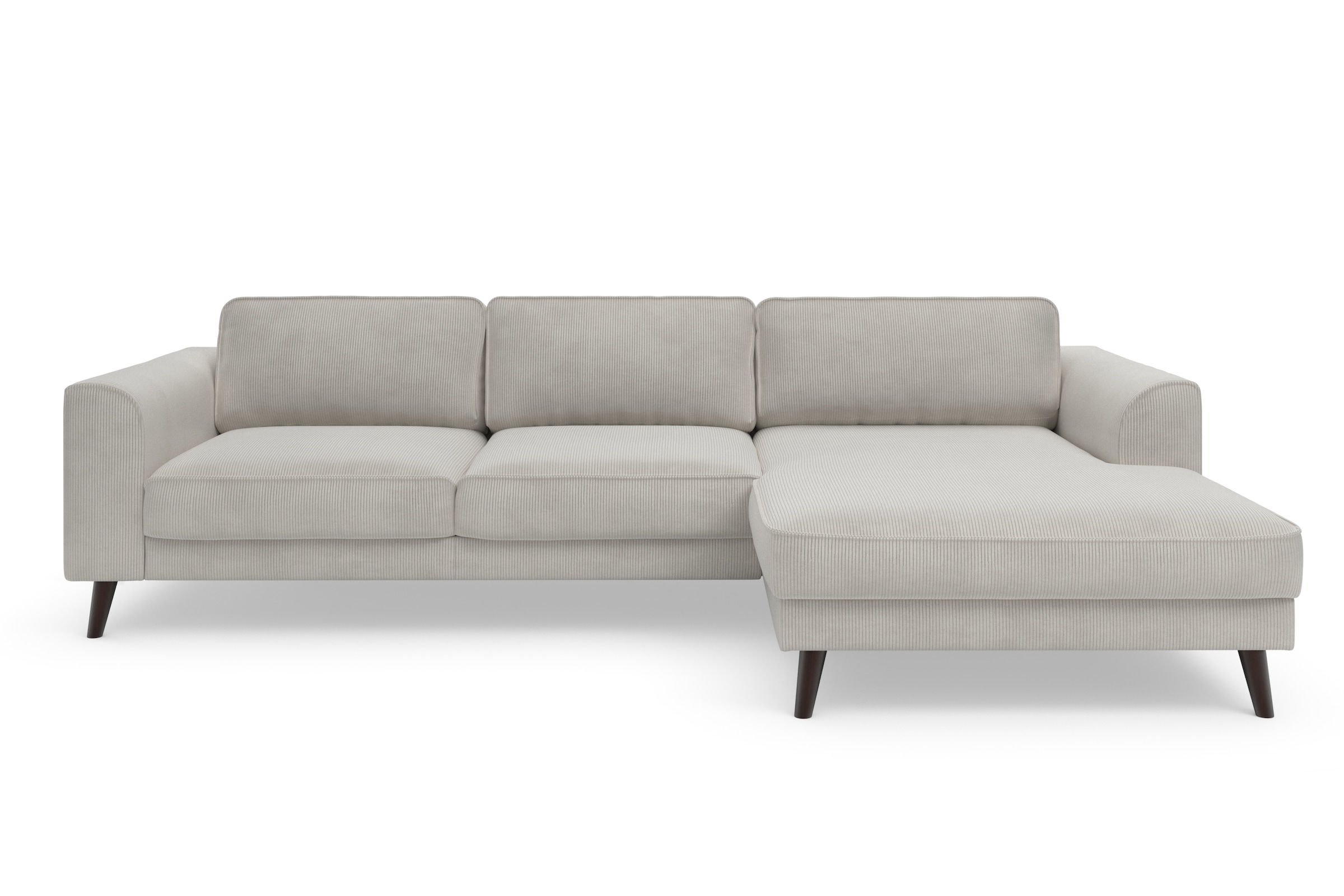 TRENDMANUFAKTUR Ecksofa »Lumber Jack, elegantes Designsofa, zeitlos modern, hoher Sitzkomfort«, wahlweise mit Bettfunktion u. Bettkasten, L-Form