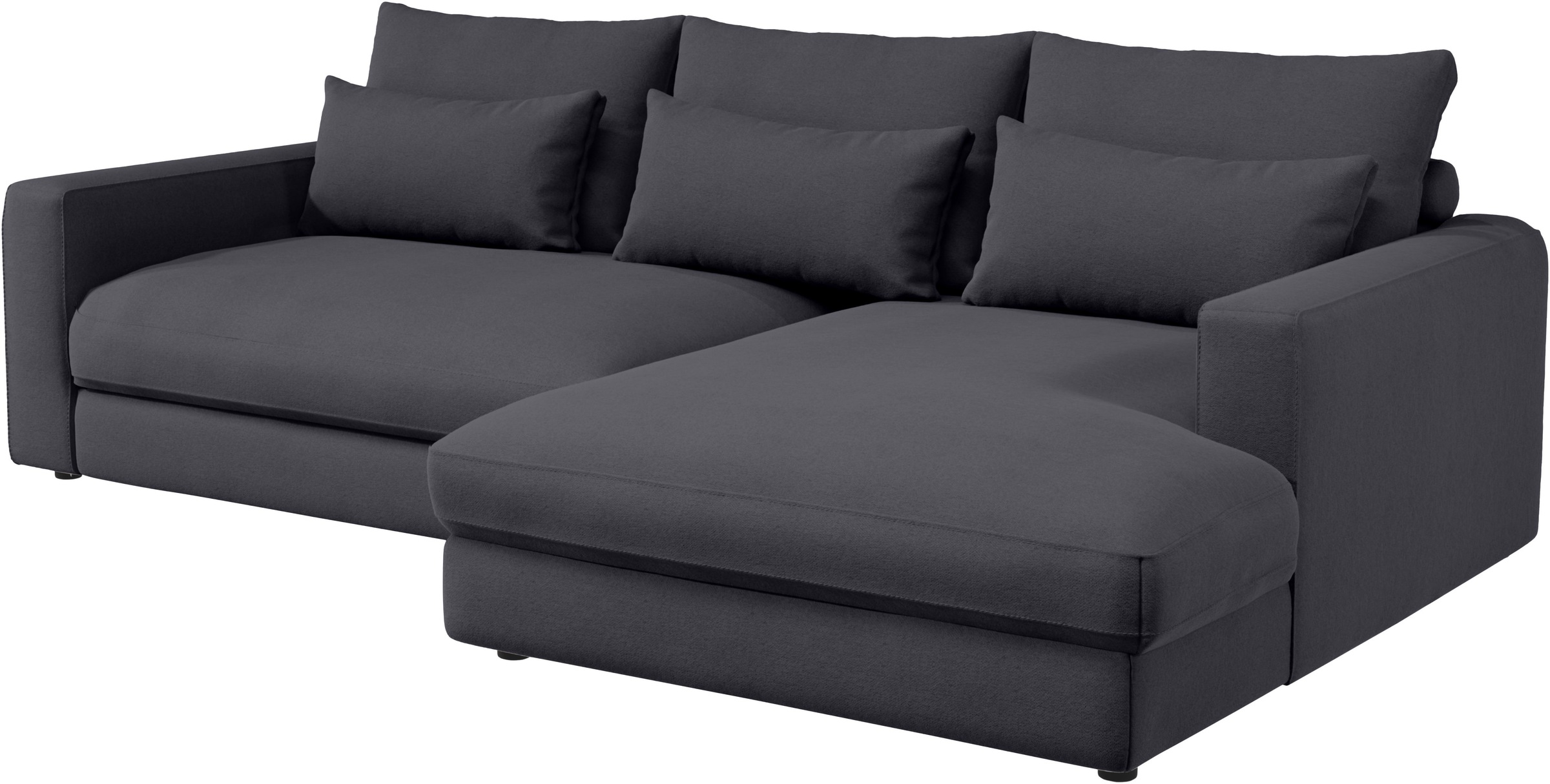 Home affaire Ecksofa »Darwin, viele Kissen, extra tiefe Sitzfläche, 271/89/171 (B(H/T)«, gemütlich und weich, L-Form, mit extra softem Sitzkomfort, Cord