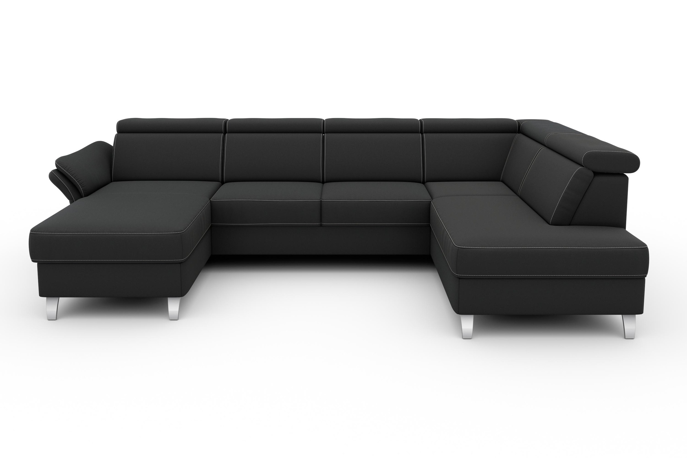 sit&more "Vincenzo U-Form" inklusive Kopfteilverstellung, wahlweise mit Bet günstig online kaufen