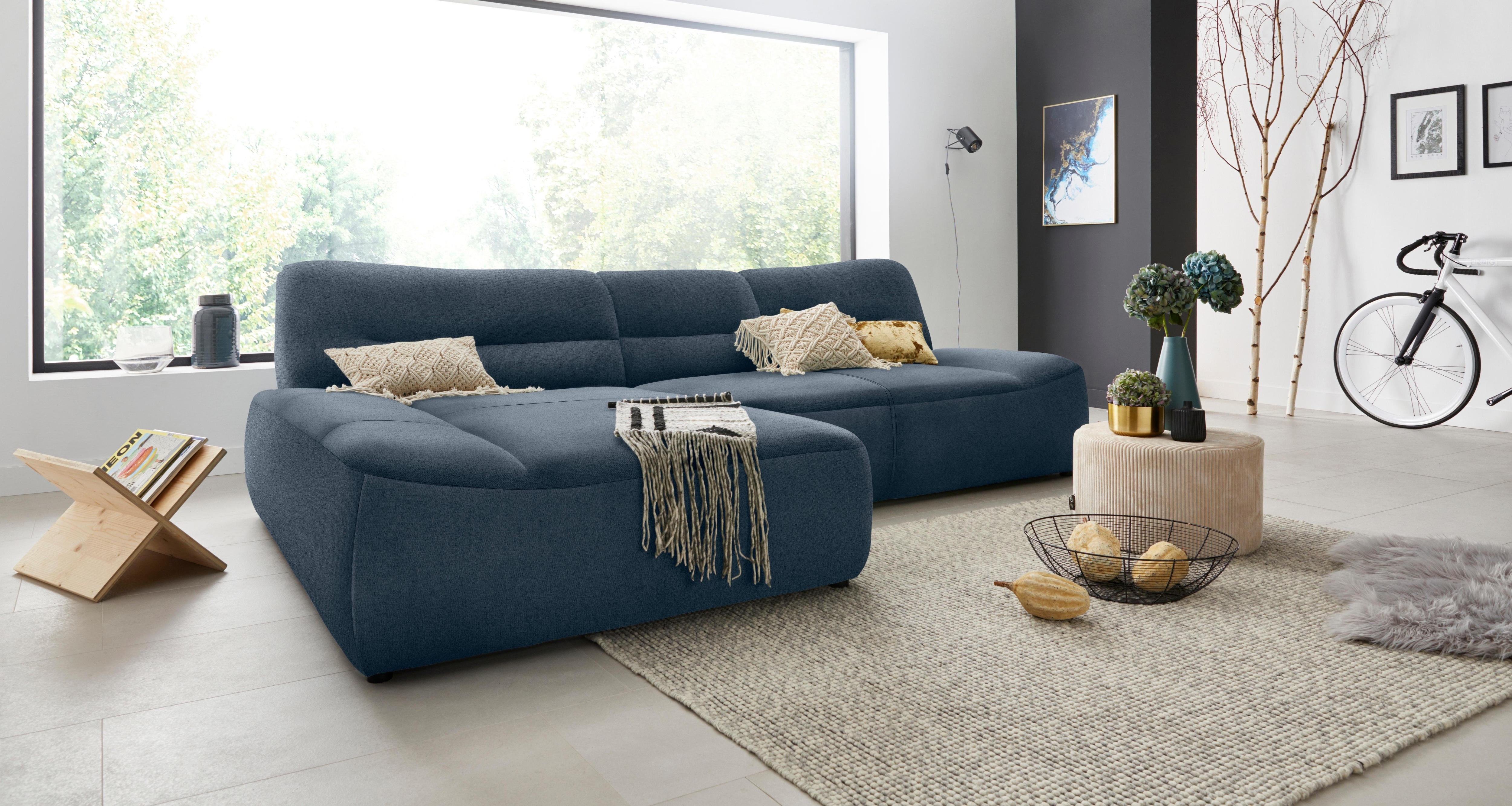 Thumbnail - DOMO collection Ecksofa "Cesena moderne Polsterecke mit flachen Armlehnen, L-Form", fester Sitzkomfort, frei im Raum ste...
