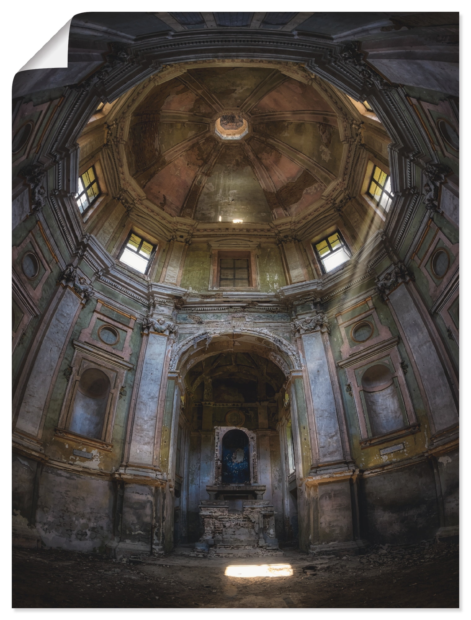 Artland Wandbild "Lost Place - marode Kirche - verlassen" Gebäude 1 Stk. tl günstig online kaufen