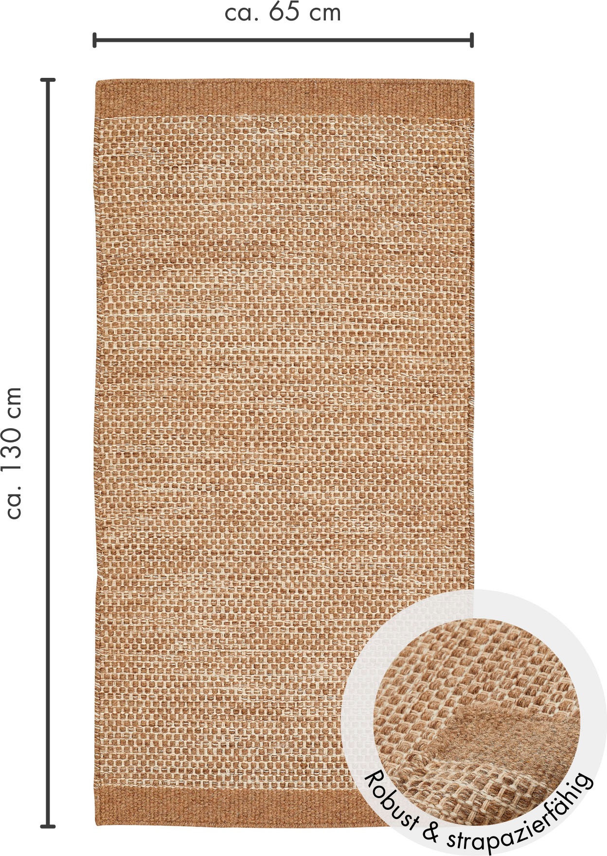 LUXOR living Wollteppich »Visby«, rechteckig, 8 mm Höhe, Handweb Teppich, Flachgewebe, handgewebt, reine Wolle