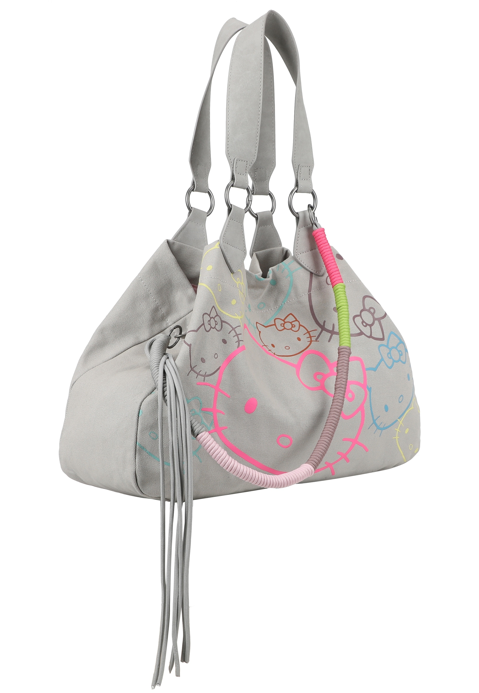 Fritzi aus Preußen Henkeltasche »Izzy Medium Limited Head Flocked«, mit tollen Hello Kitty-Prints