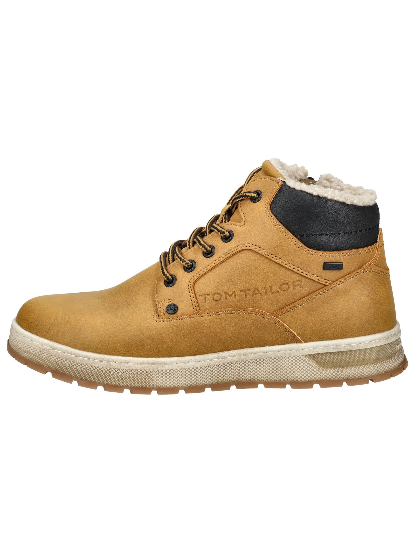 TOM TAILOR Schnürstiefelette »Tom Tailor Stiefelette Lederimitat/Textil«