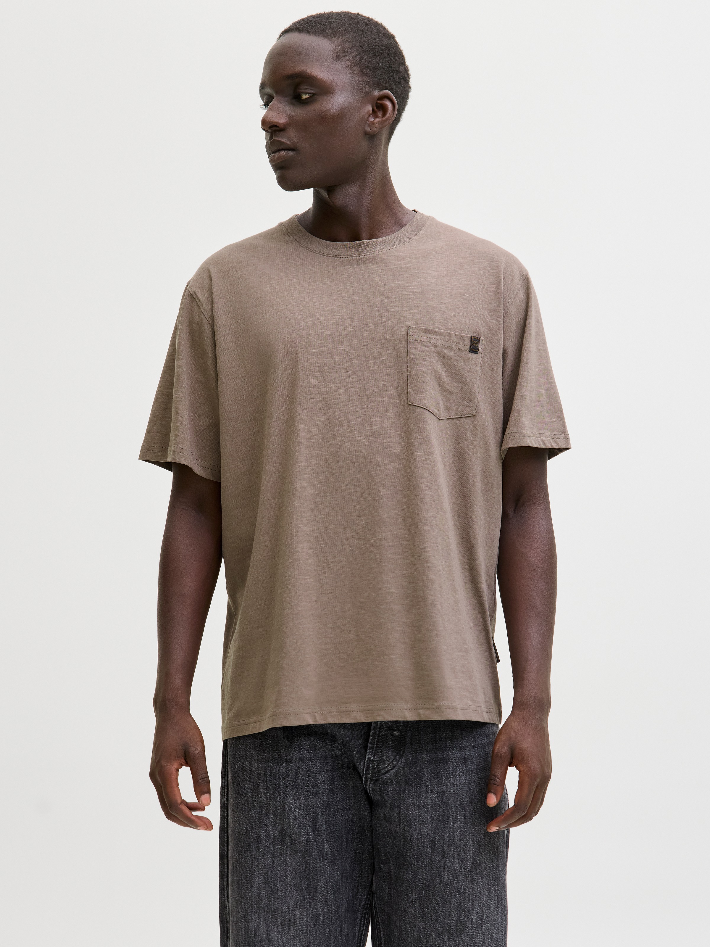 Jack & Jones Kurzarmshirt »JJEDOVER SLUB TEE SS NOOS« Baumwollmischung, relaxed fit