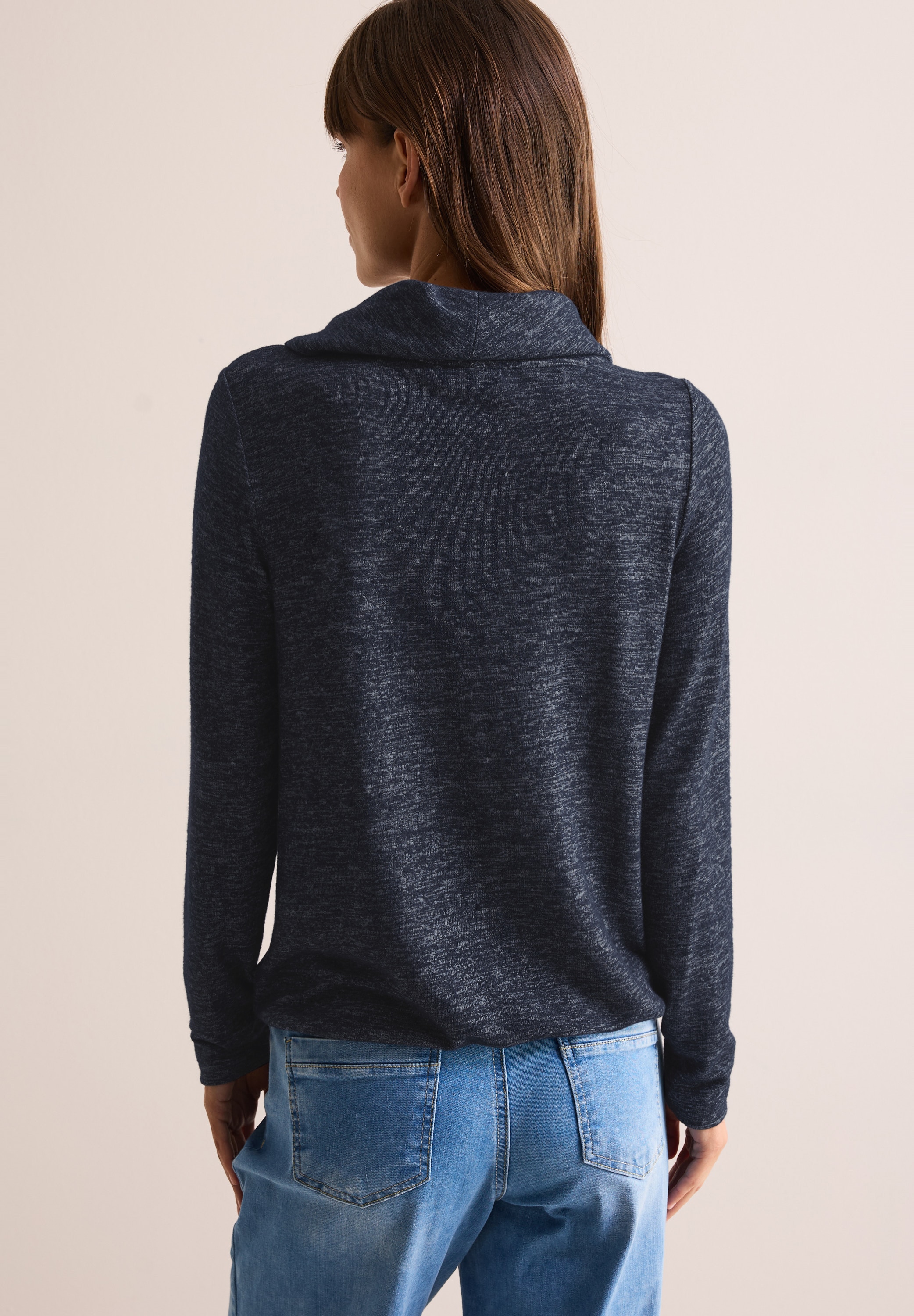 Cecil Langarmshirt, mit Elastiksaum