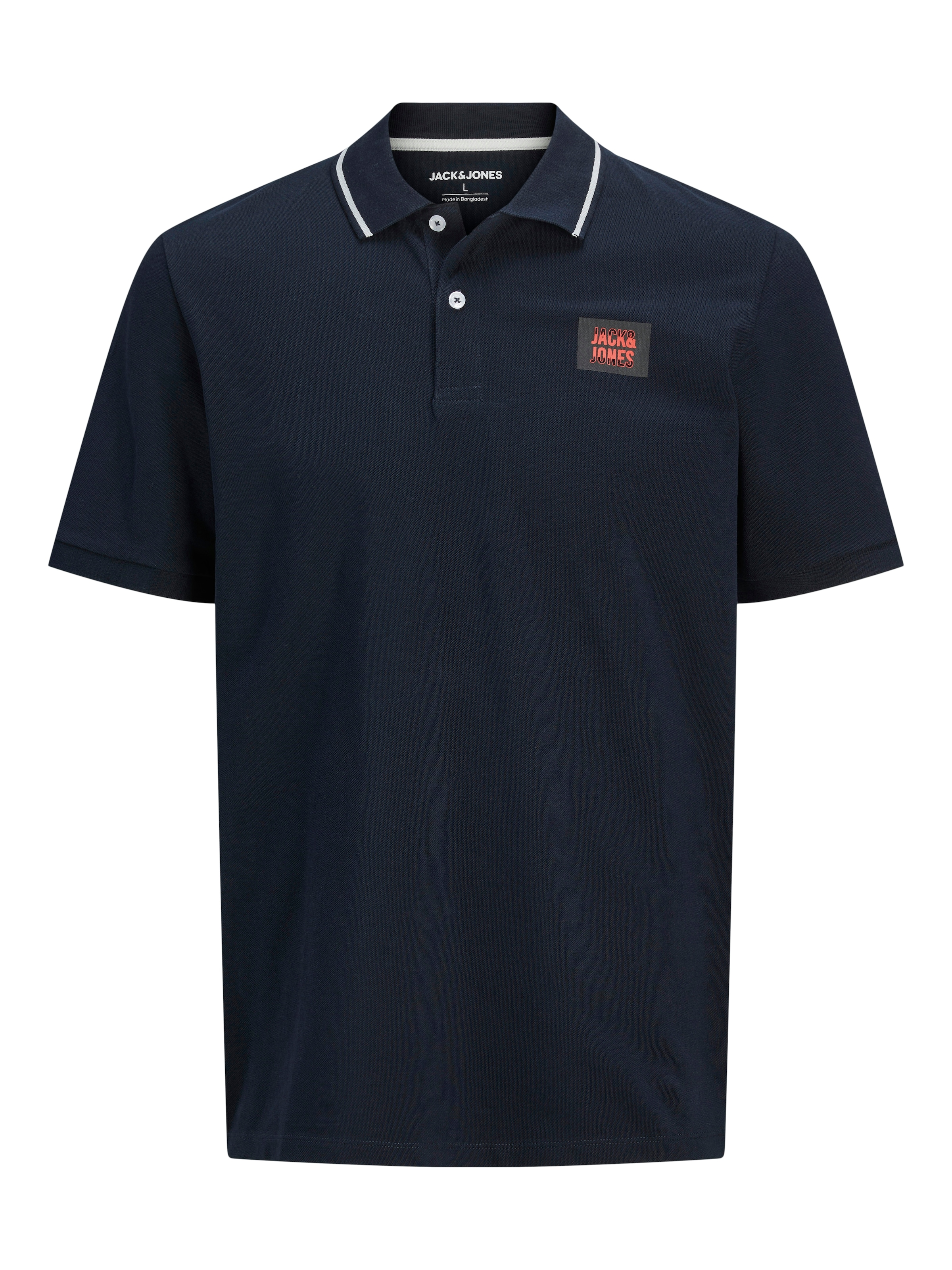 Jack & Jones PlusSize Poloshirt »JJHUDSON POLO SS 2PK MP PLS«, (2 tlg.), aus Pikeequalität