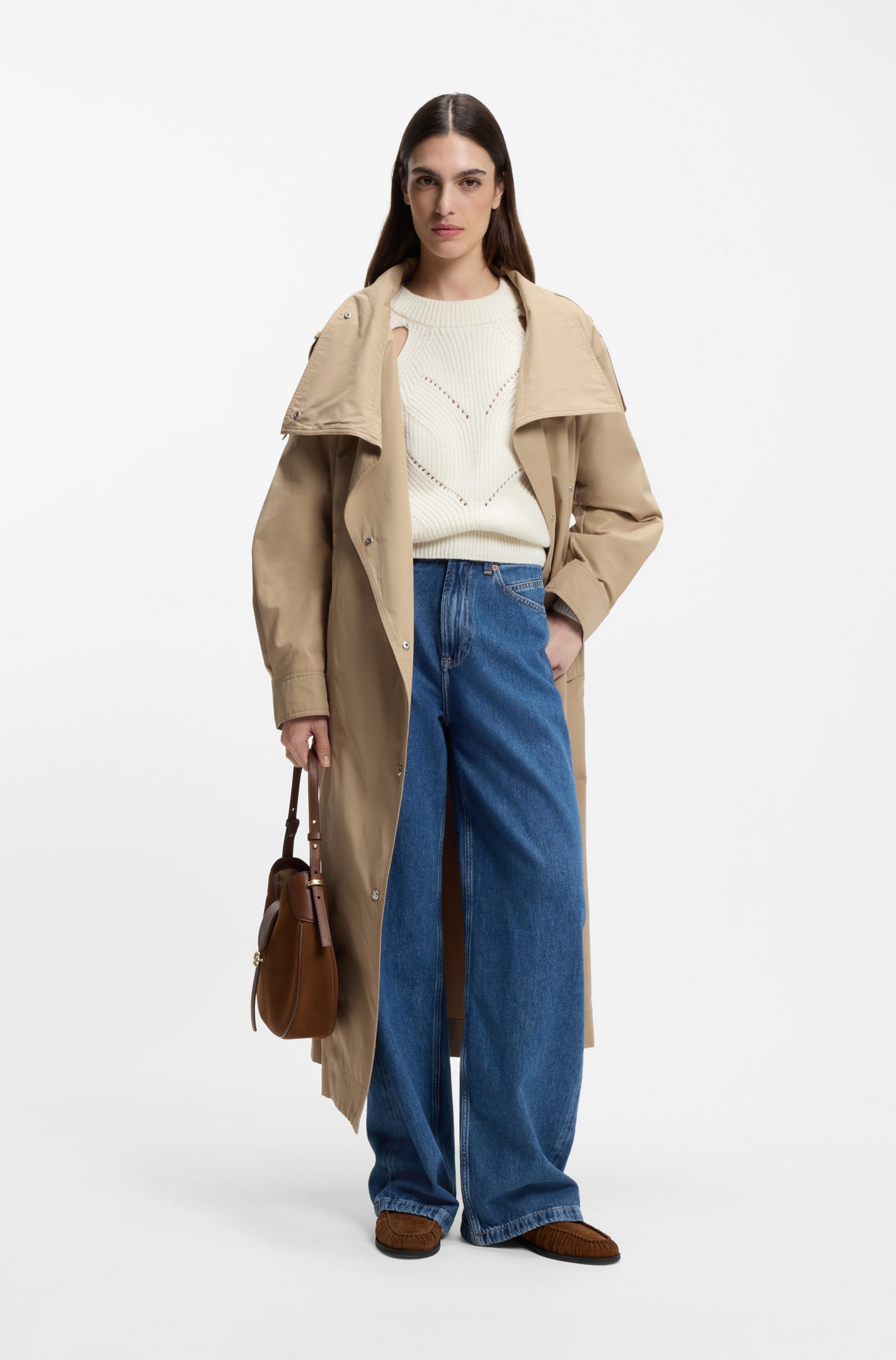 Thumbnail - BOSS ORANGE Weite Jeans "MARLENE HR 10.0 Premium Damenmode" mit hohem Bund