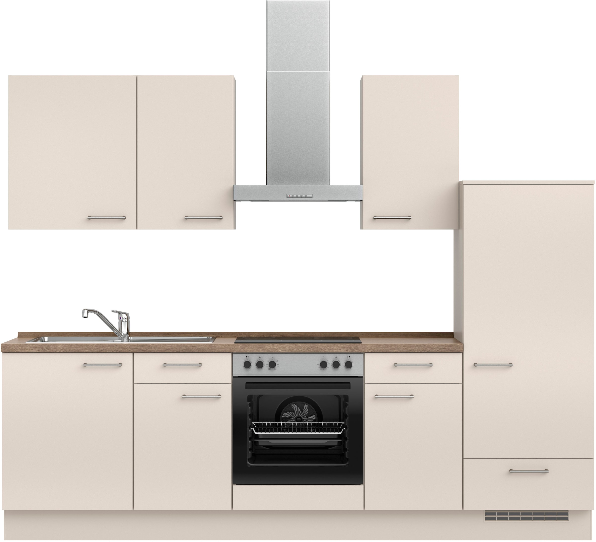 nobilia Küchenzeile ""Laser I", Ausrichtung wählbar, Breite 270 cm" vormont günstig online kaufen