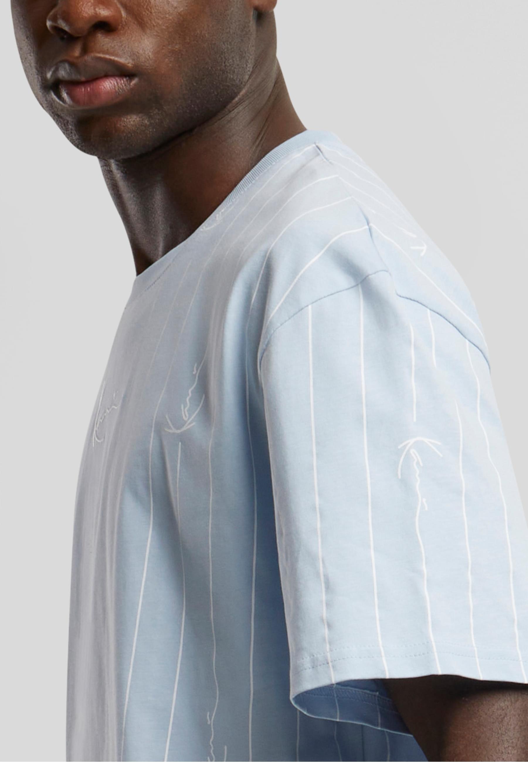 Karl Kani T-Shirt »Karl Kani Herren Karl Kani Small Signature Logo Prinstripe Tee«, (1 tlg.)