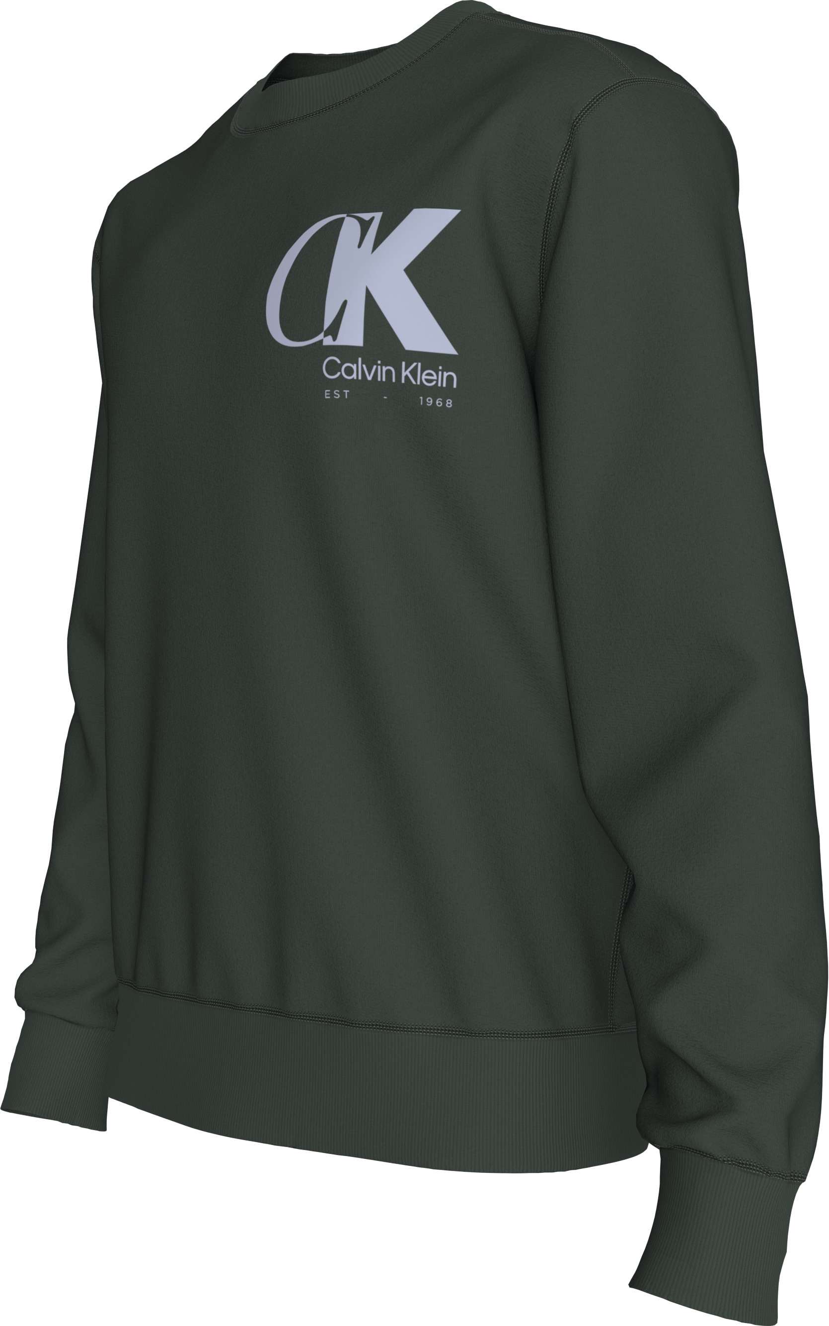 Calvin Klein Sweatshirt »LS EU 350TERRY CK OVERLAP GRAPHI«, Rundhalsausschnitt, regular fit
