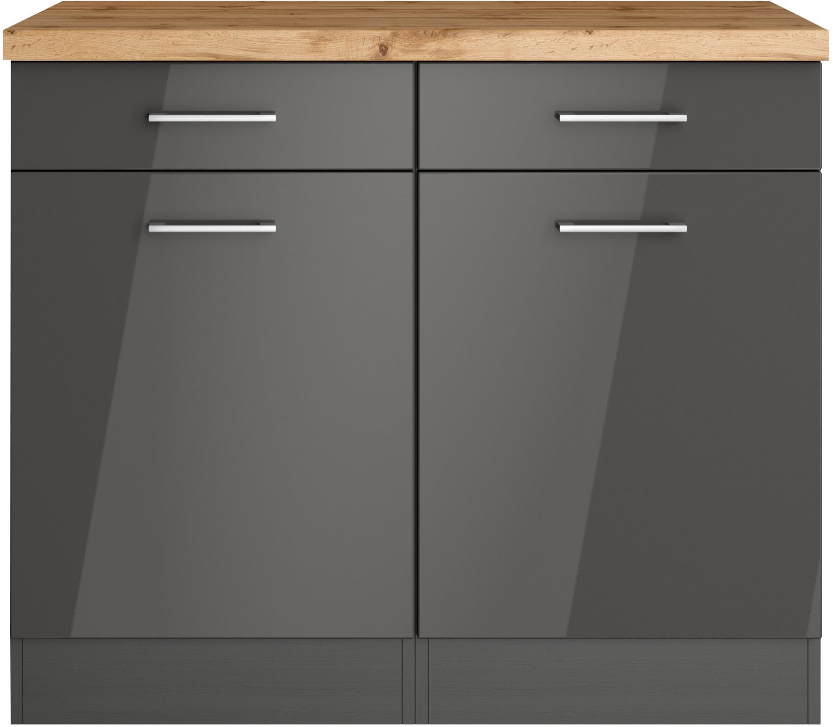KOCHSTATION Unterschrank "KS-Milan", HELD Möbel, Unterschrank 100 cm, matte günstig online kaufen