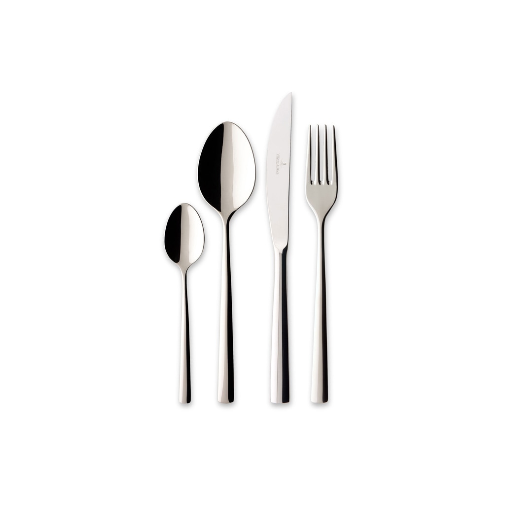 Villeroy & Boch Besteck-Set "Tafelbesteck Piemont 4er Set silber" günstig online kaufen